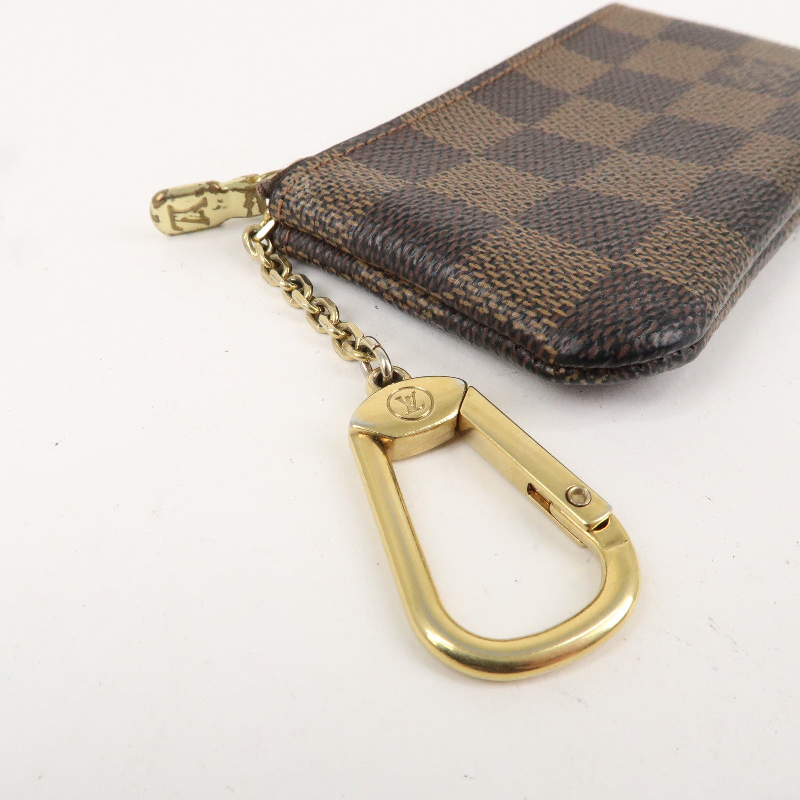 Louis Vuitton Damier Pochette Cles Coin Case Brown N62658