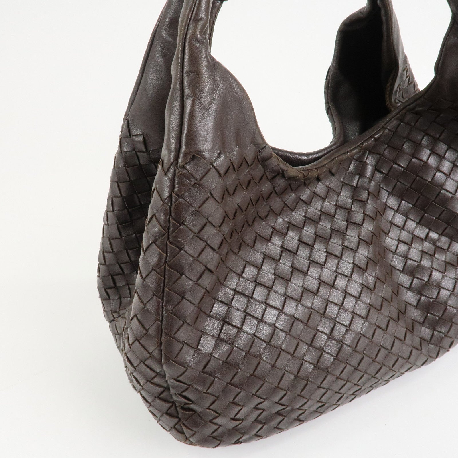 BOTTEGA VENETA Intrecciato Campana Medium Shoulder Bag 125787 Used