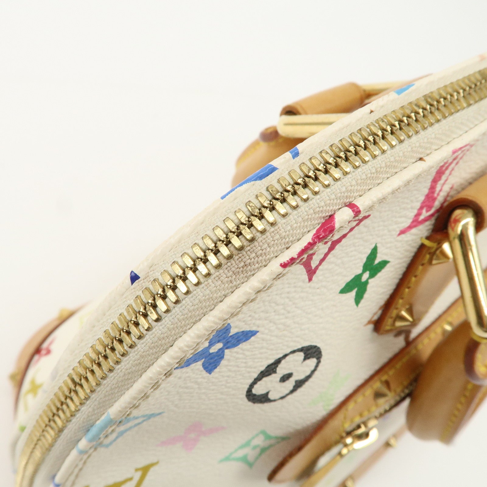 Louis Vuitton Monogram Multicolor Alma PM Hand Bag Blanc M92647 Used