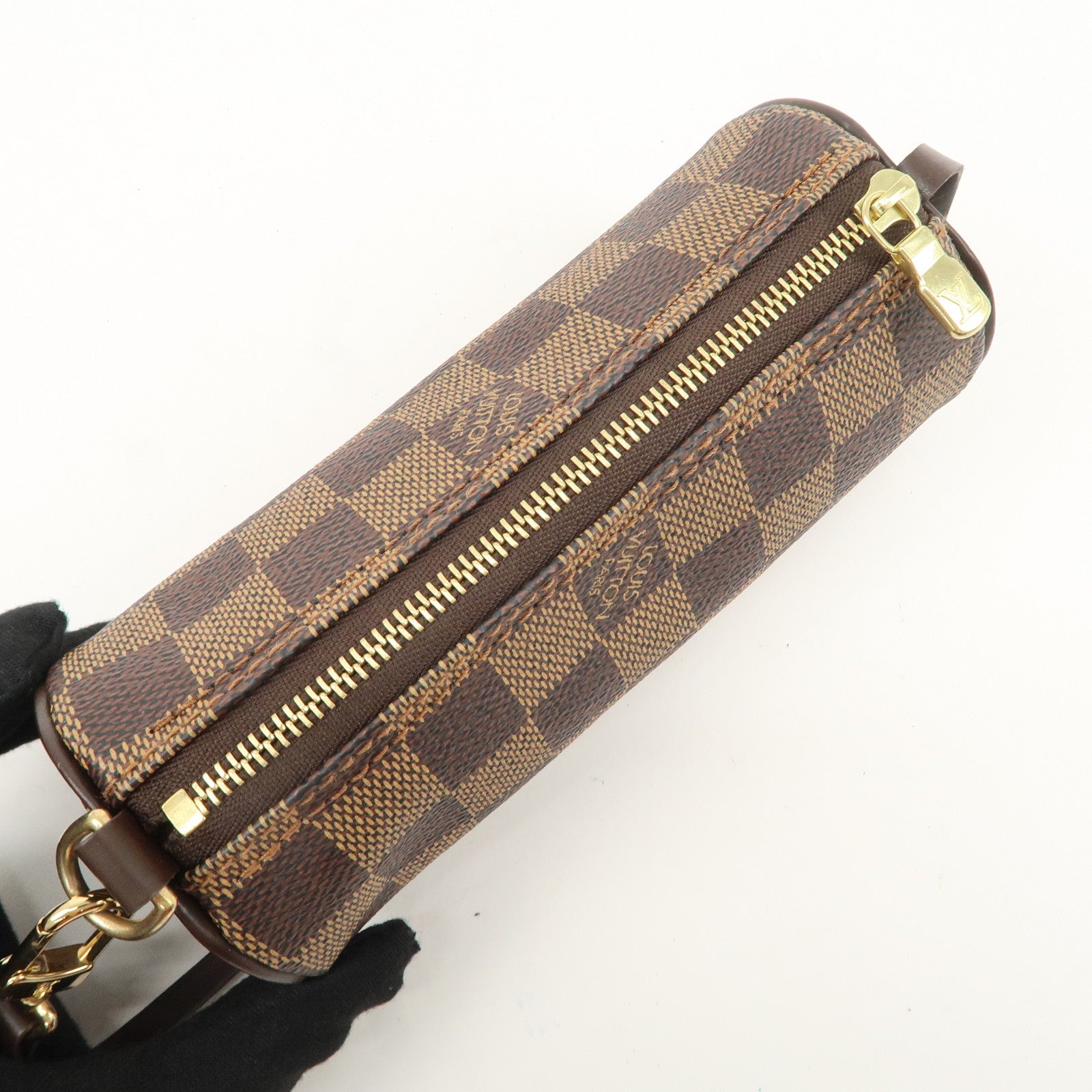 Louis Vuitton Damier Ebene Pouch for Papillon Bag Brown