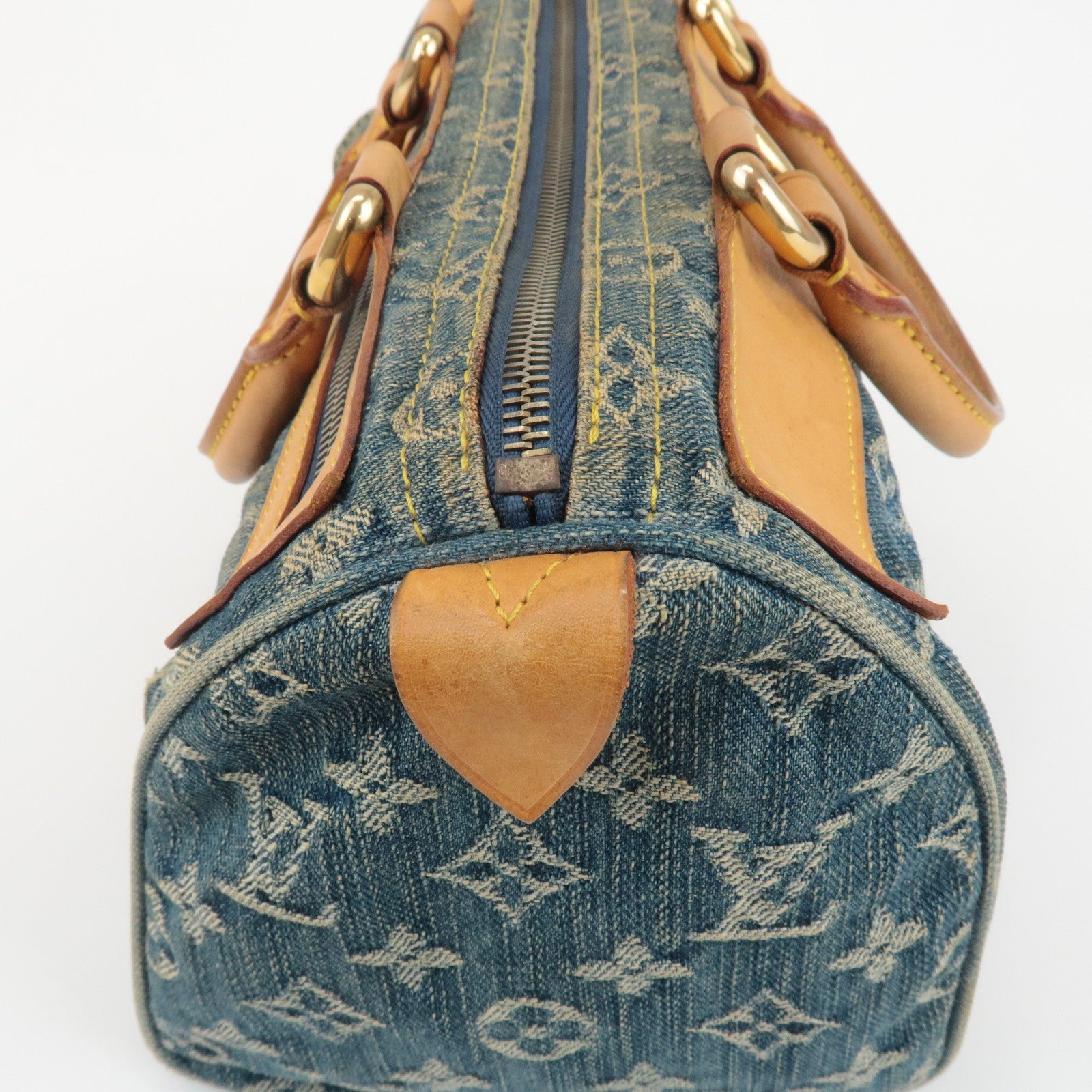 Louis Vuitton Monogram Denim Neo Speedy Boston Bag Blue M95019