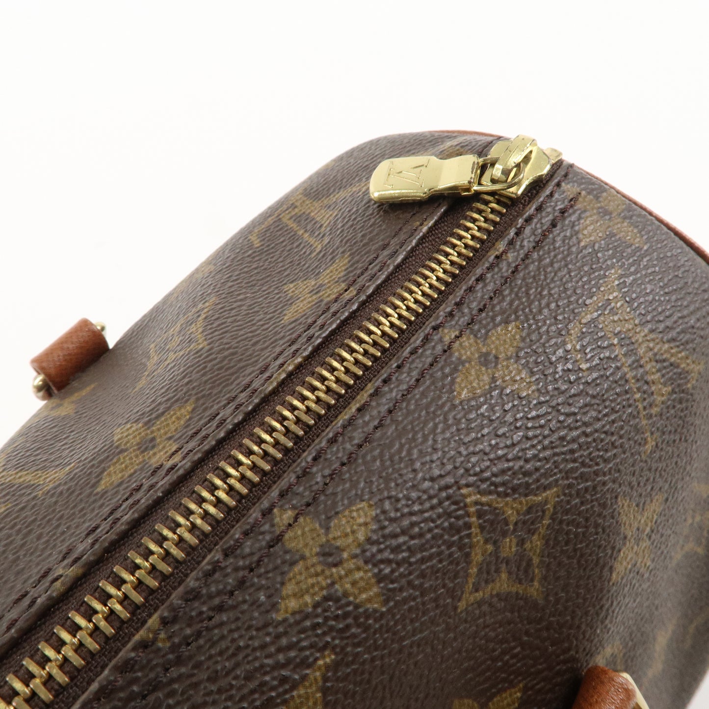 Louis Vuitton Monogram Papillon 30 Hand Bag Brown M51365