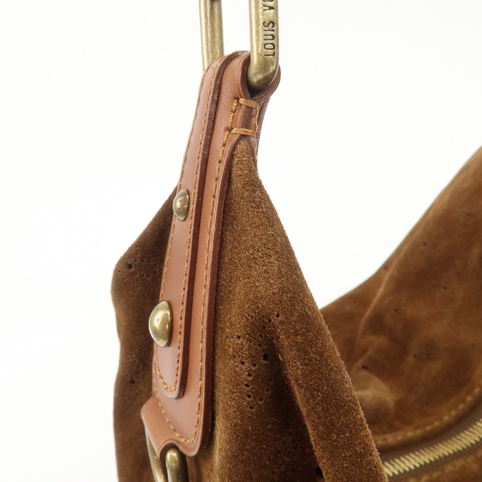 Louis Vuitton Monogram Suede Onata GM Shoulder Bag M95120 Used