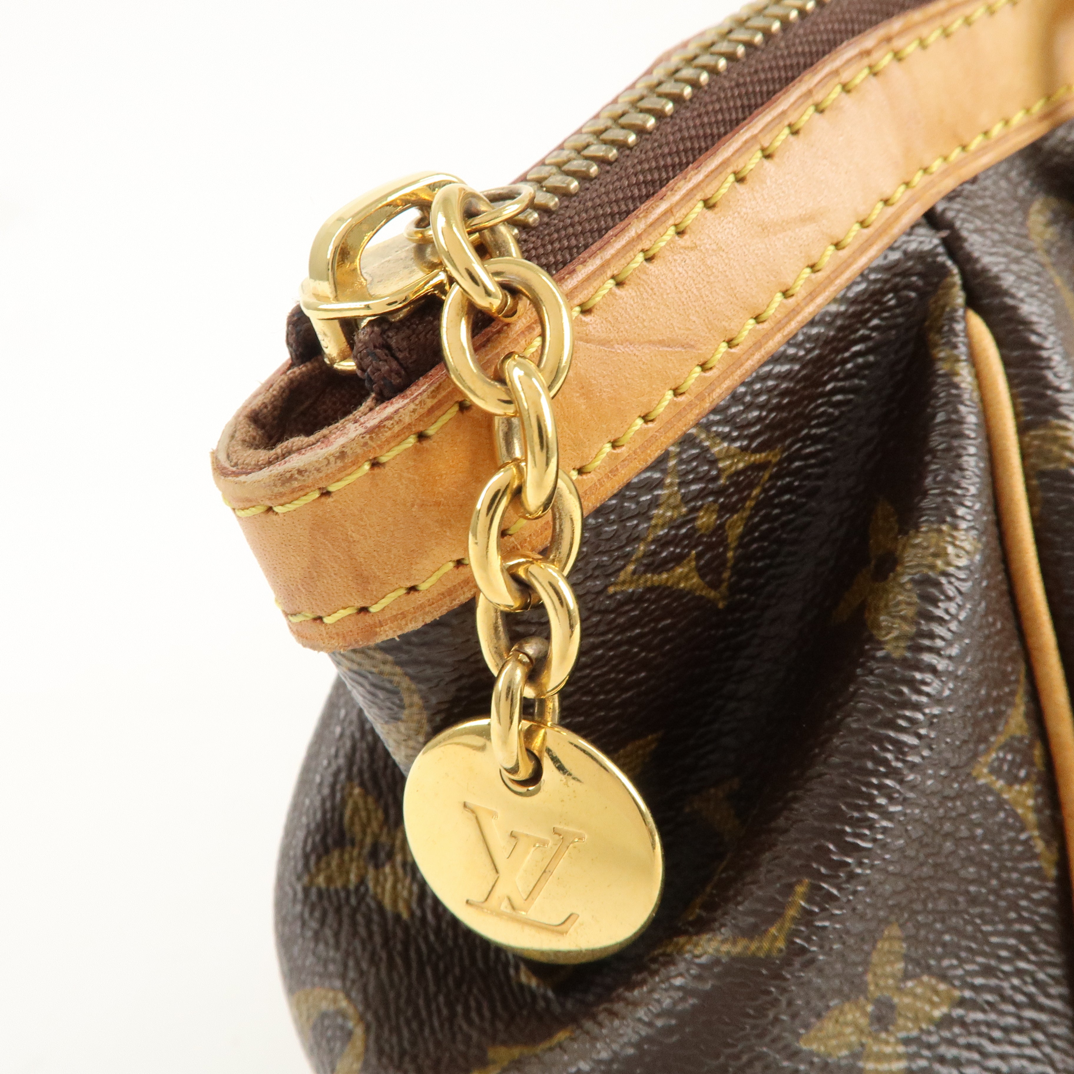 Louis Vuitton Monogram Tivoli PM Hand Bag Brown M40143