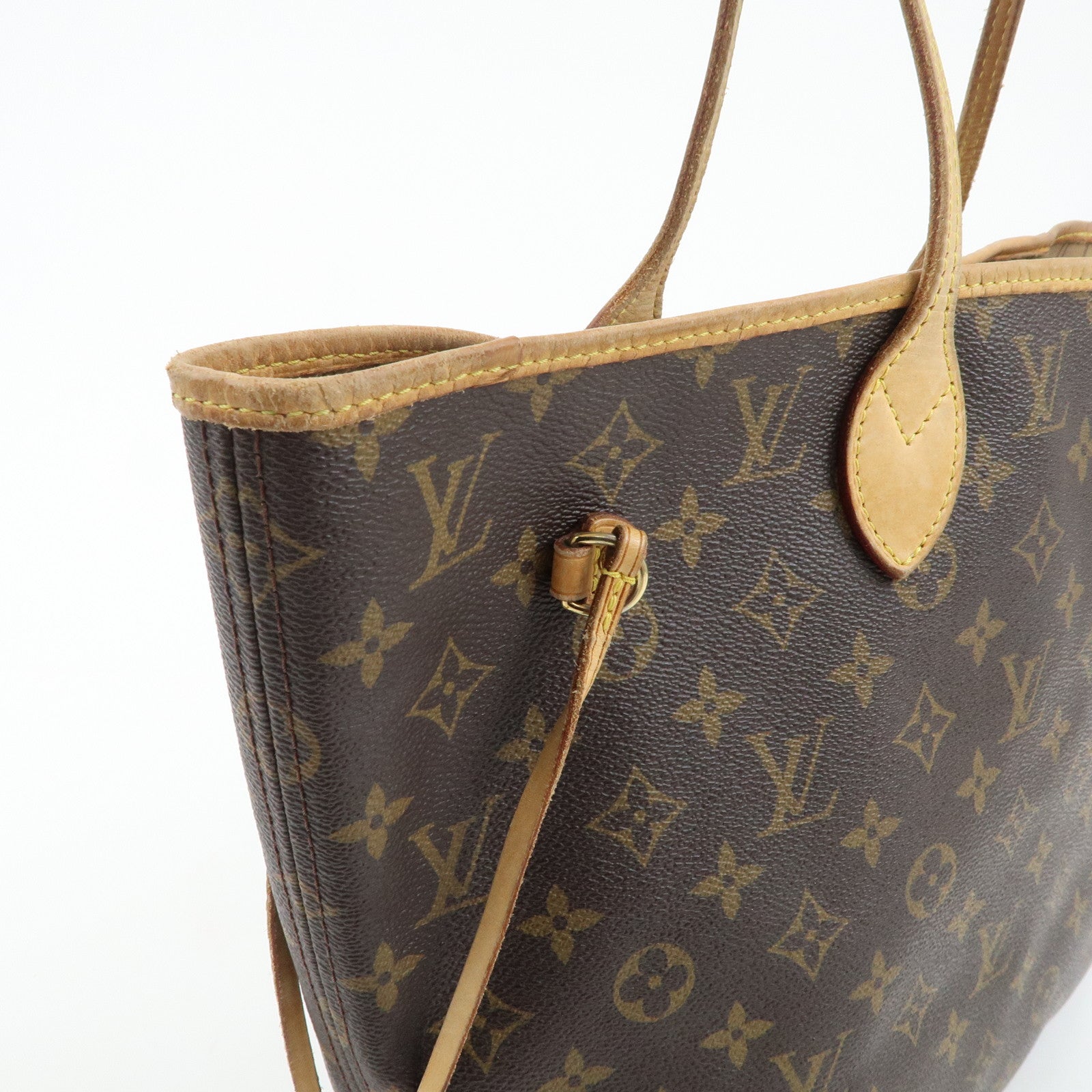 Louis Vuitton Monogram Neverfull MM Tote Bag Brown M40156