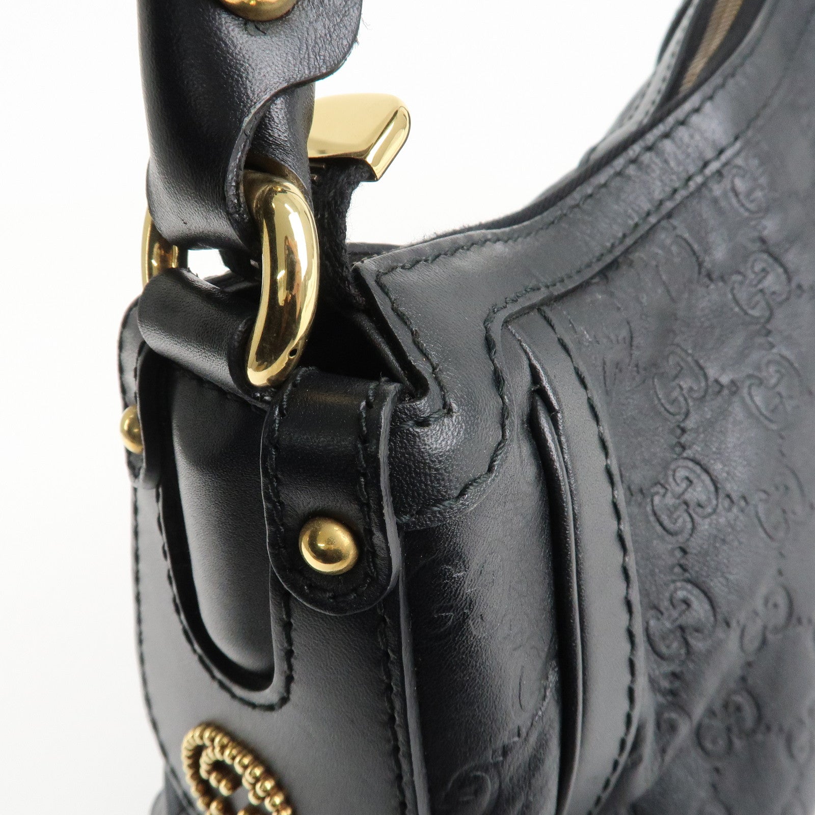 GUCCI Guccissima Scarlet Guccissima Leather Shoulder Bag 282298 Used