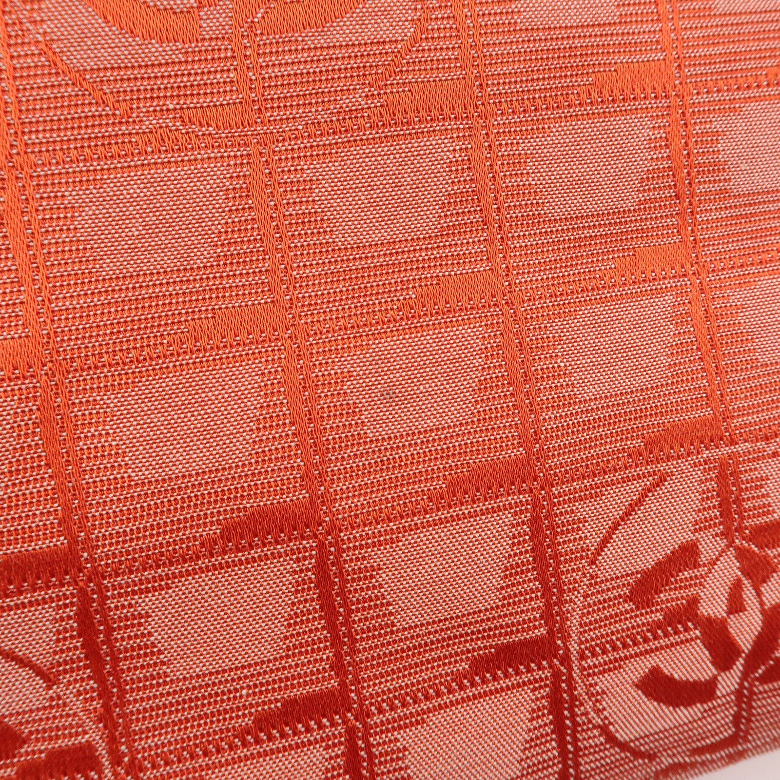 CHANEL New Travel Line Nylon Jacquard Leather Tote Bag Red A15991 Used