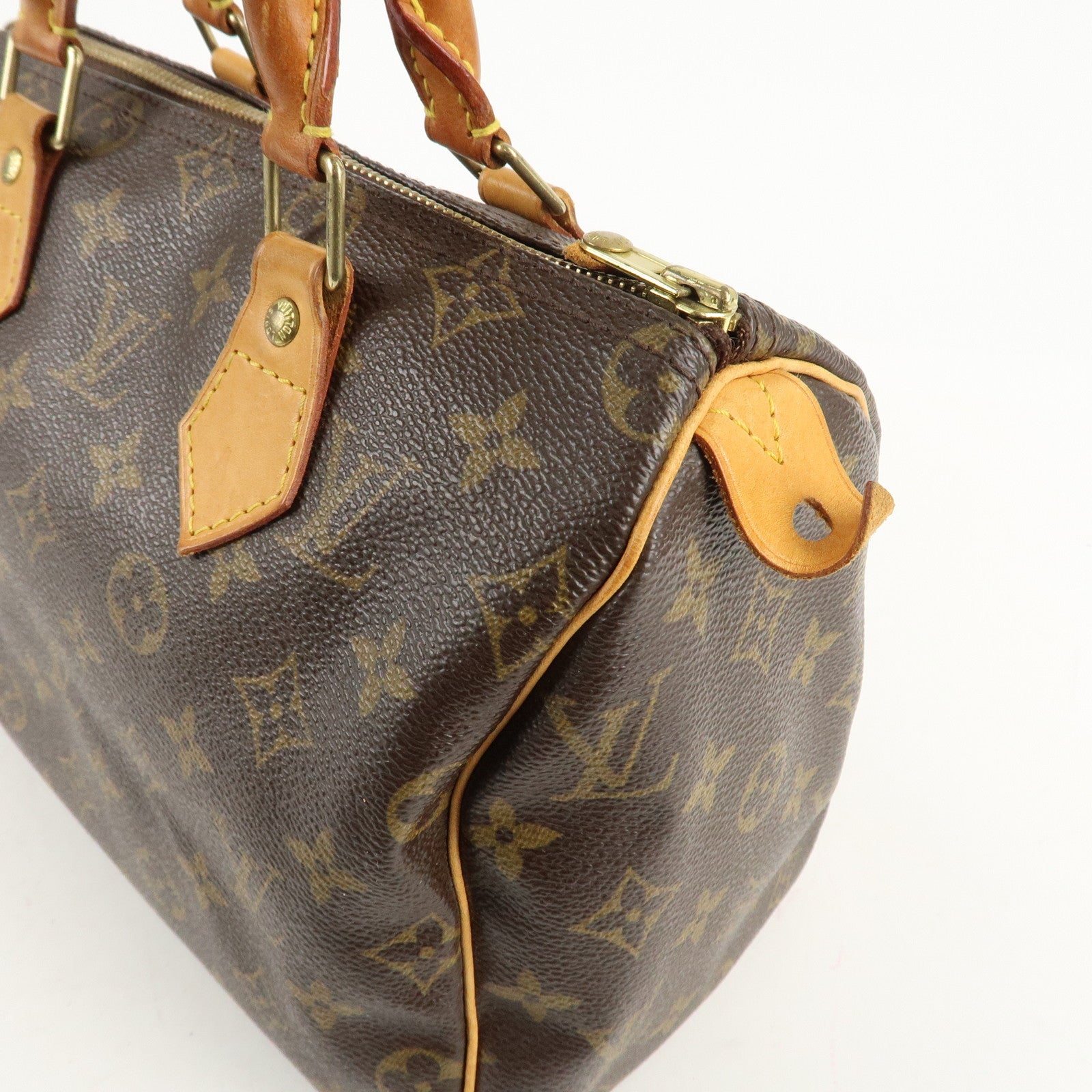 Louis Vuitton Monogram Speedy 25 Hand Bag Boston Bag M41528