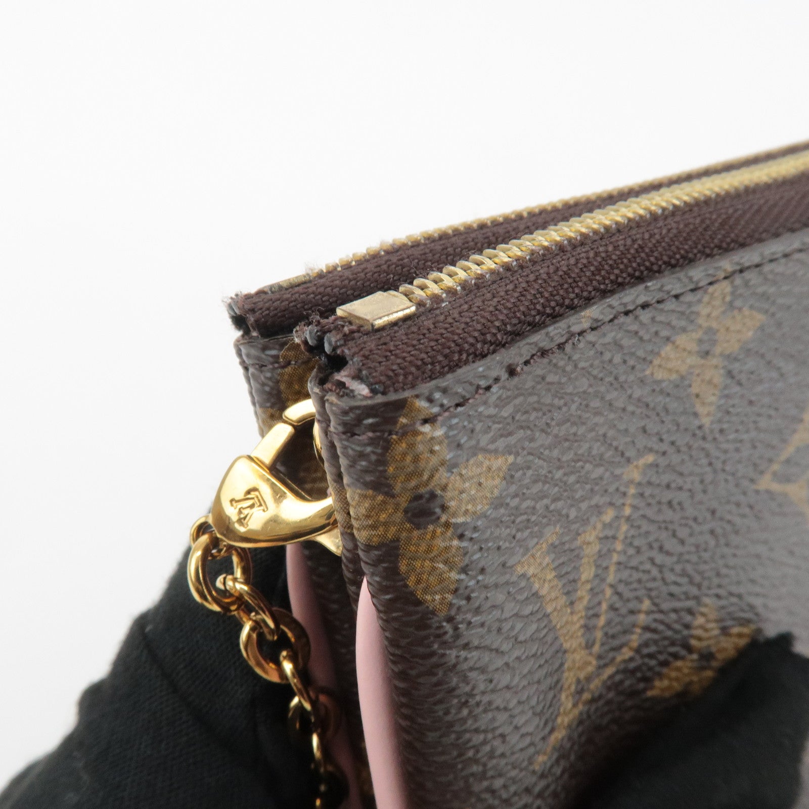 Louis Vuitton Monogram Pochette Double Zip Shoulder Bag M69744