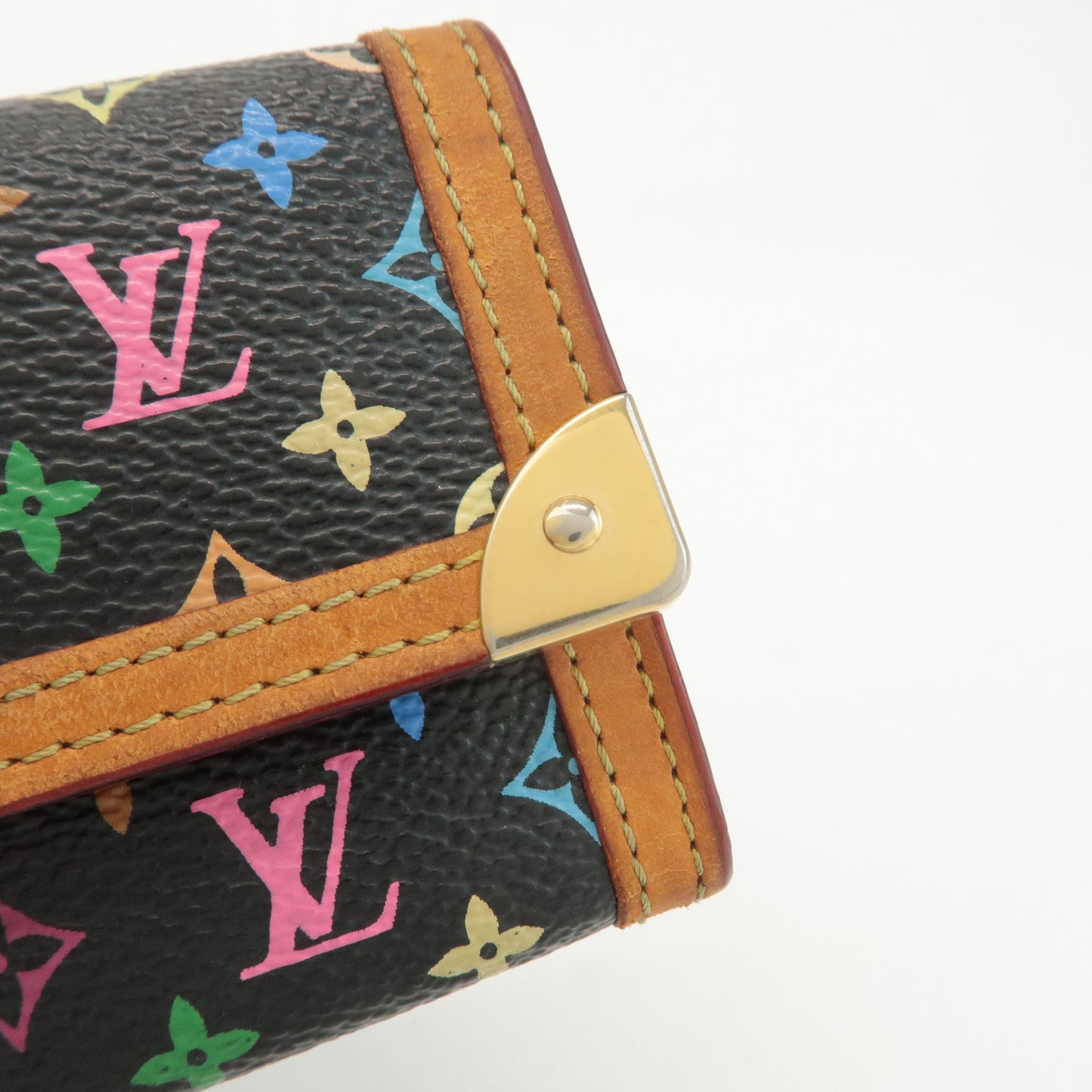 Louis Vuitton Multi Color Porte Monnaie Plat Coin Case M92656