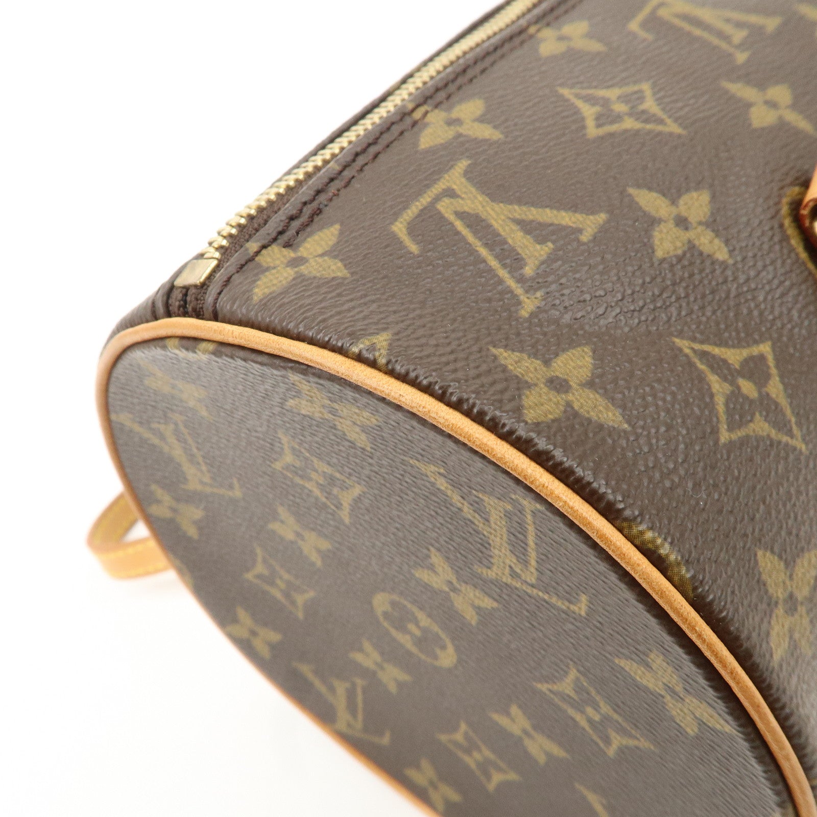 Louis Vuitton Monogram Papillon 30 Hand Bag Brown M51385