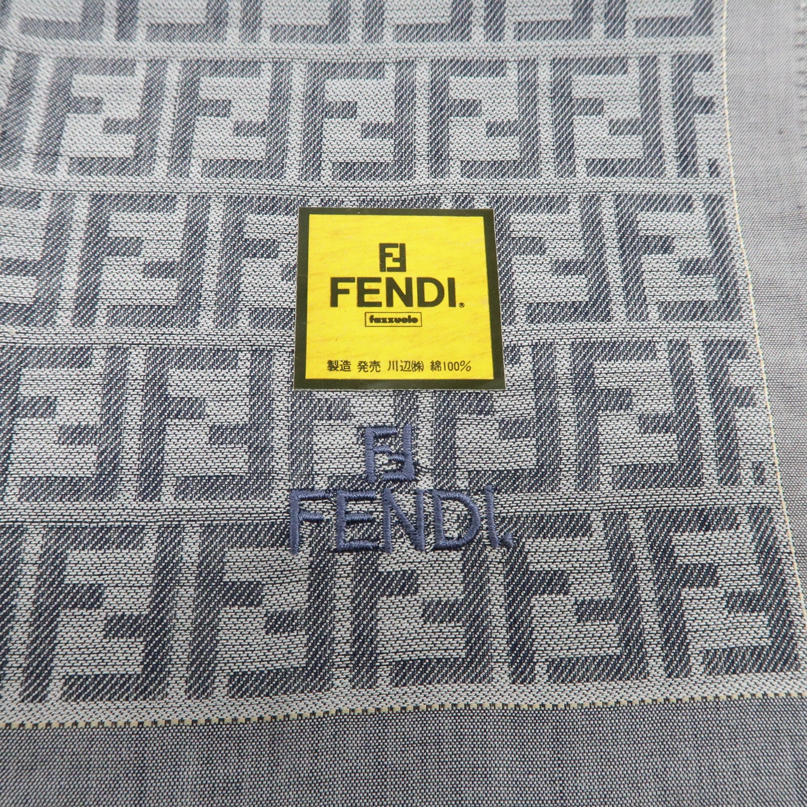 FENDI Set of 5 Cotton 100% Multi-color Handkerchief