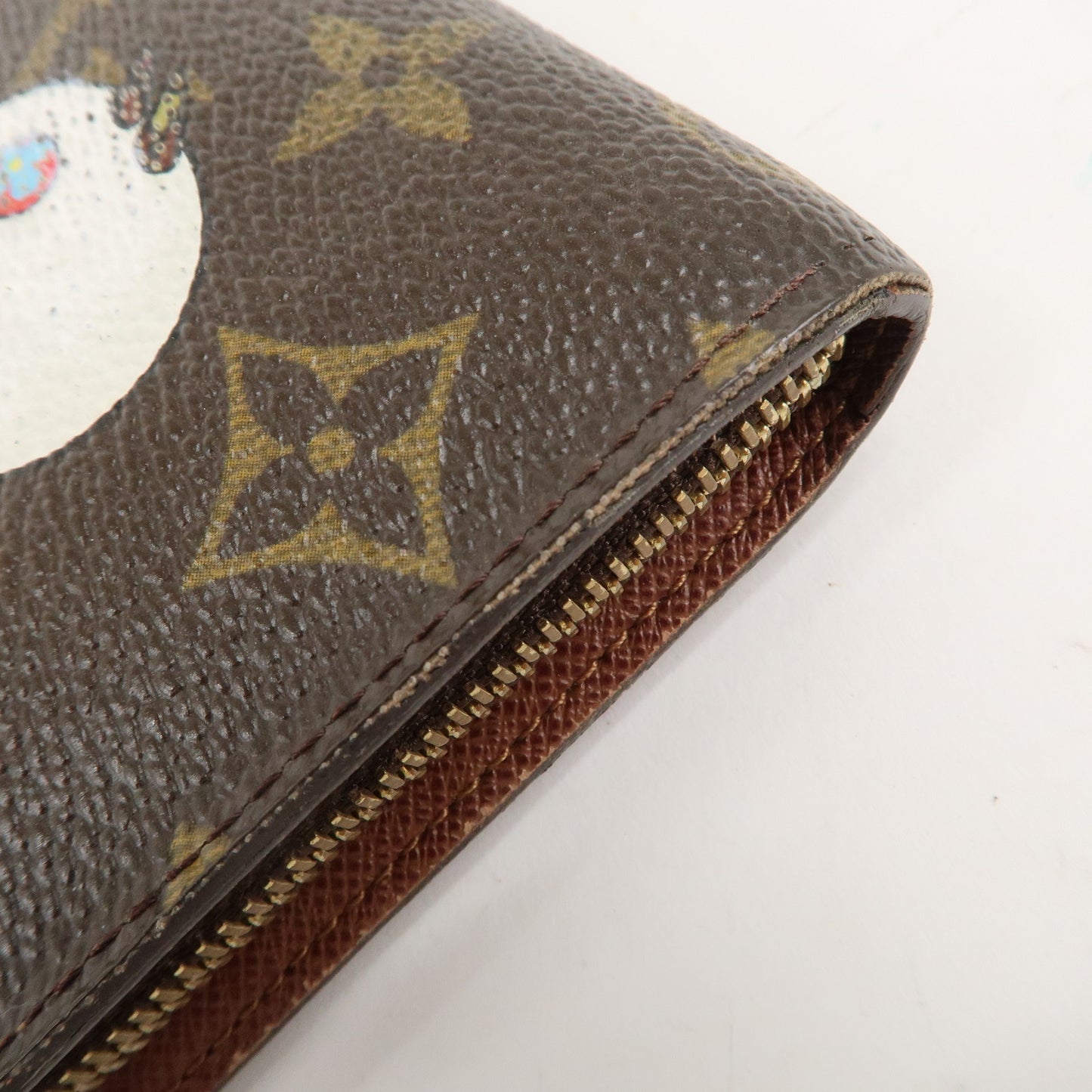 Louis Vuitton Murakami Panda Print Porte Monnaie Zip Wallet M61729