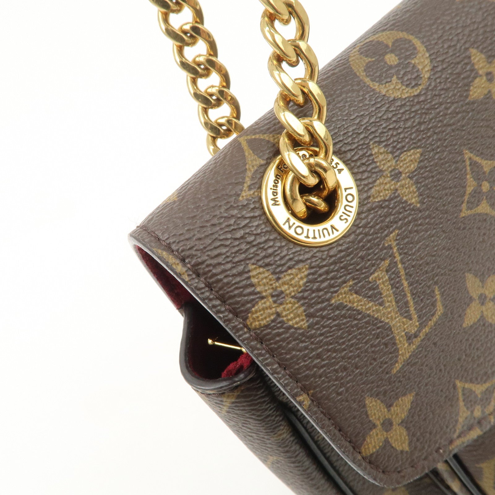 Louis Vuitton Monogram Passy Crossbody Chain Shoulder Bag M45592 Used