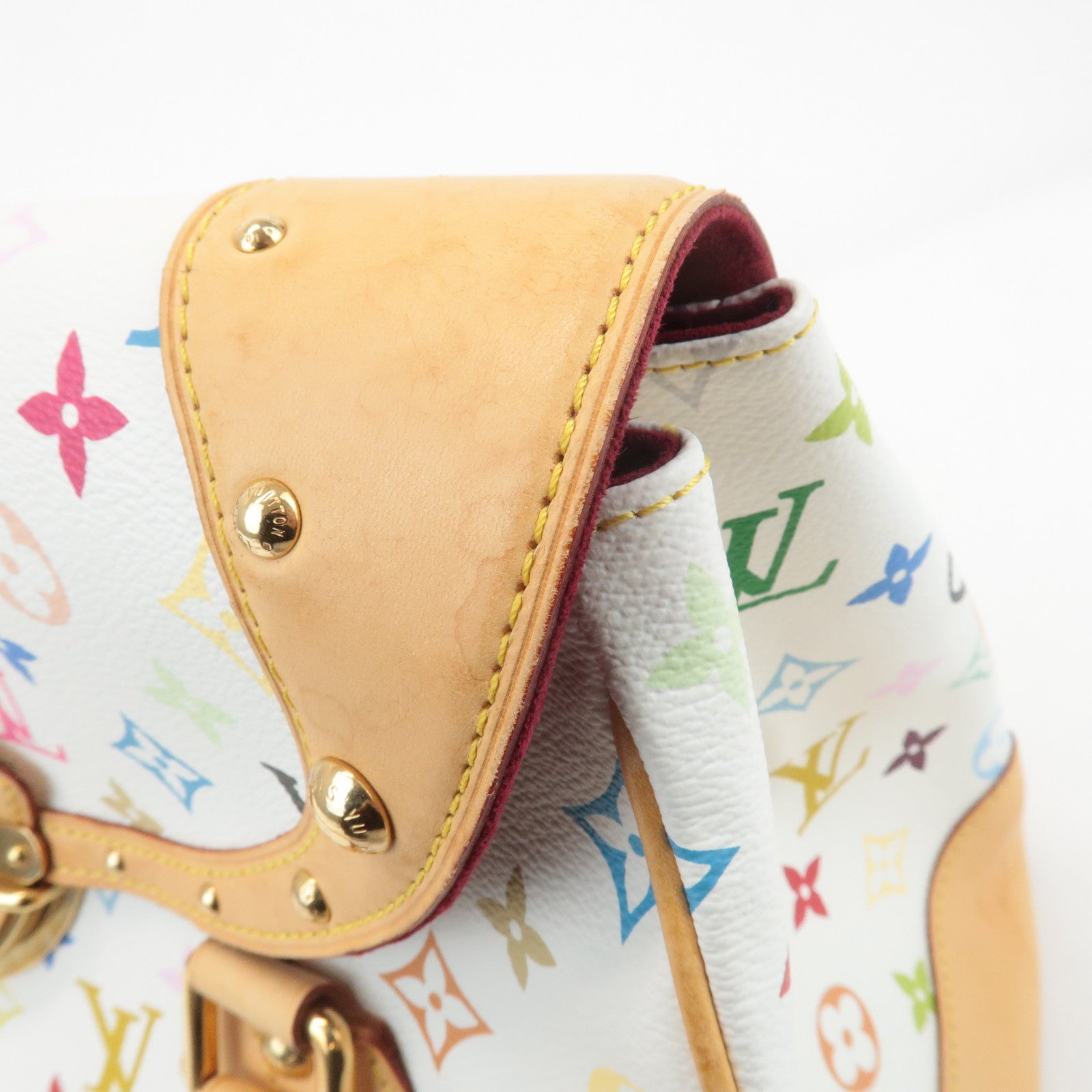 Louis Vuitton Monogram Multicolor Beverly GM Hand Bag Blanc M40201 Used