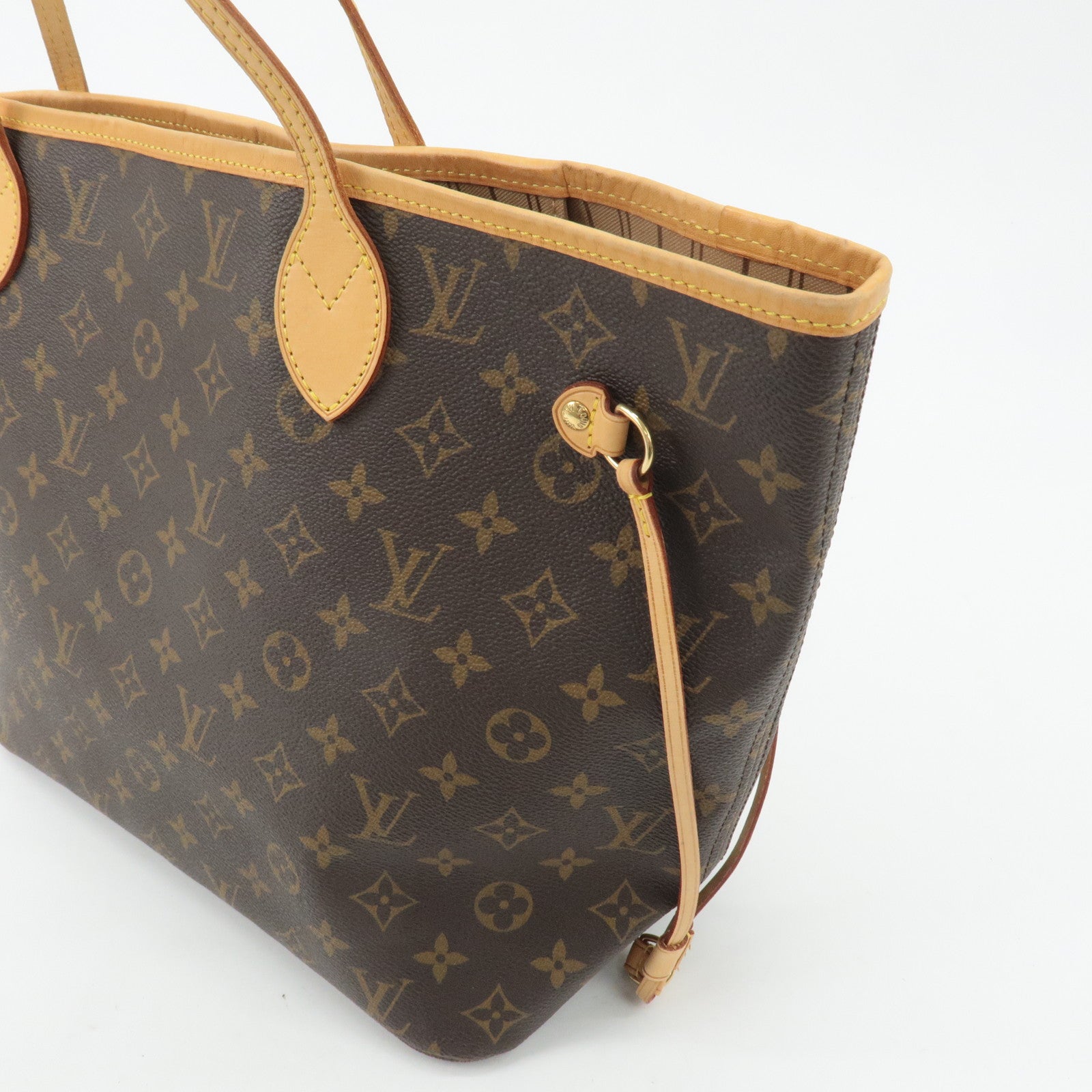 Louis Vuitton Monogram Neverfull MM Tote Bag Brown M40156