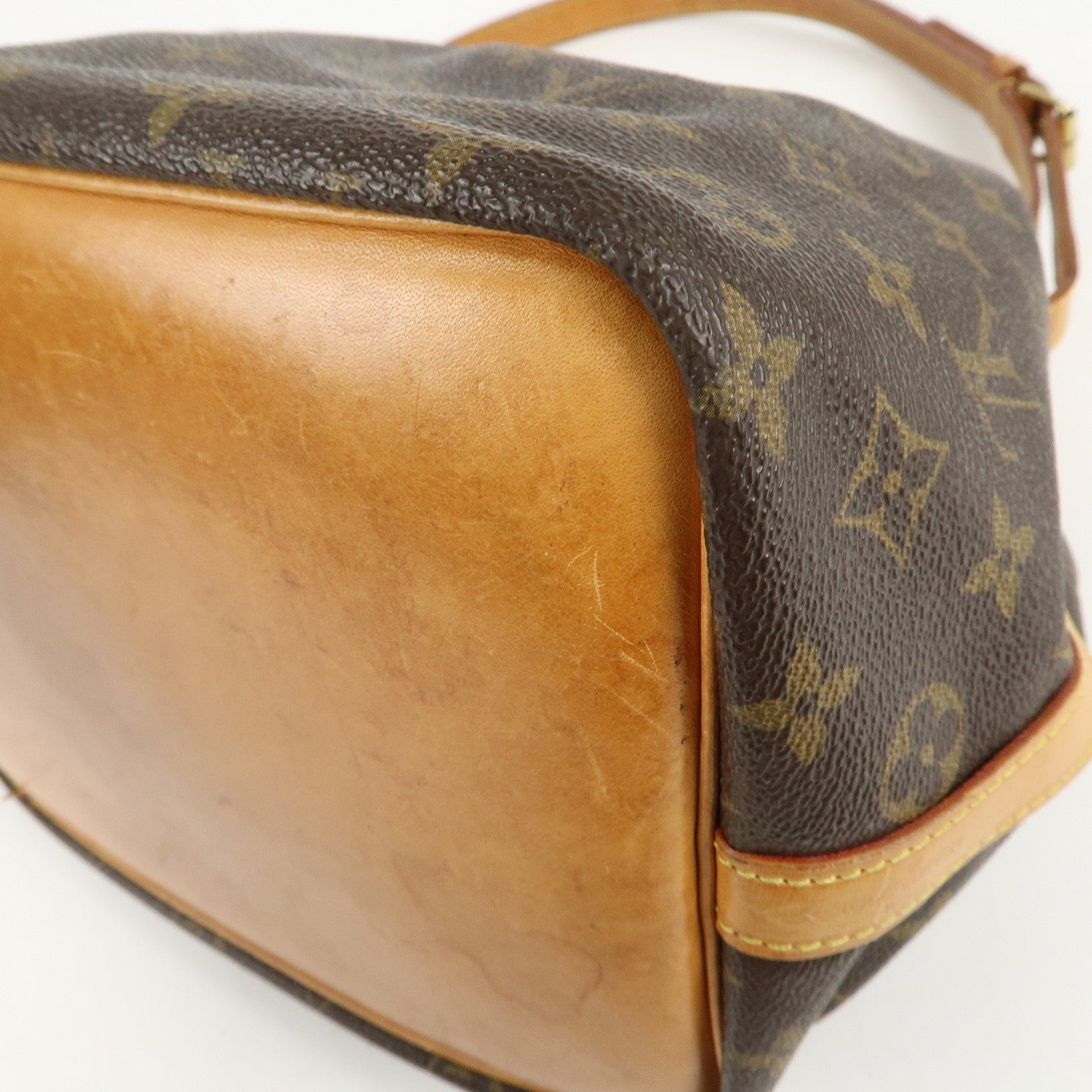 Louis Vuitton Monogram Petit Noe Shoulder Bag Brown M42226