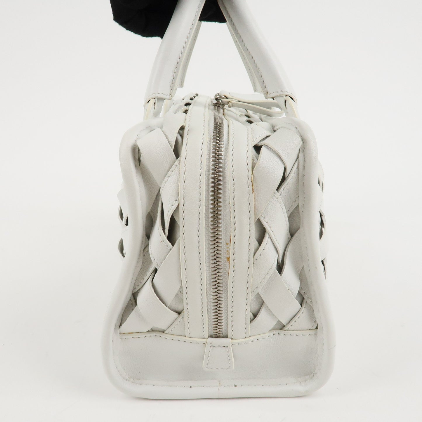 LOEWE Anaaglam Leather Hand Bag Amazone 28 White