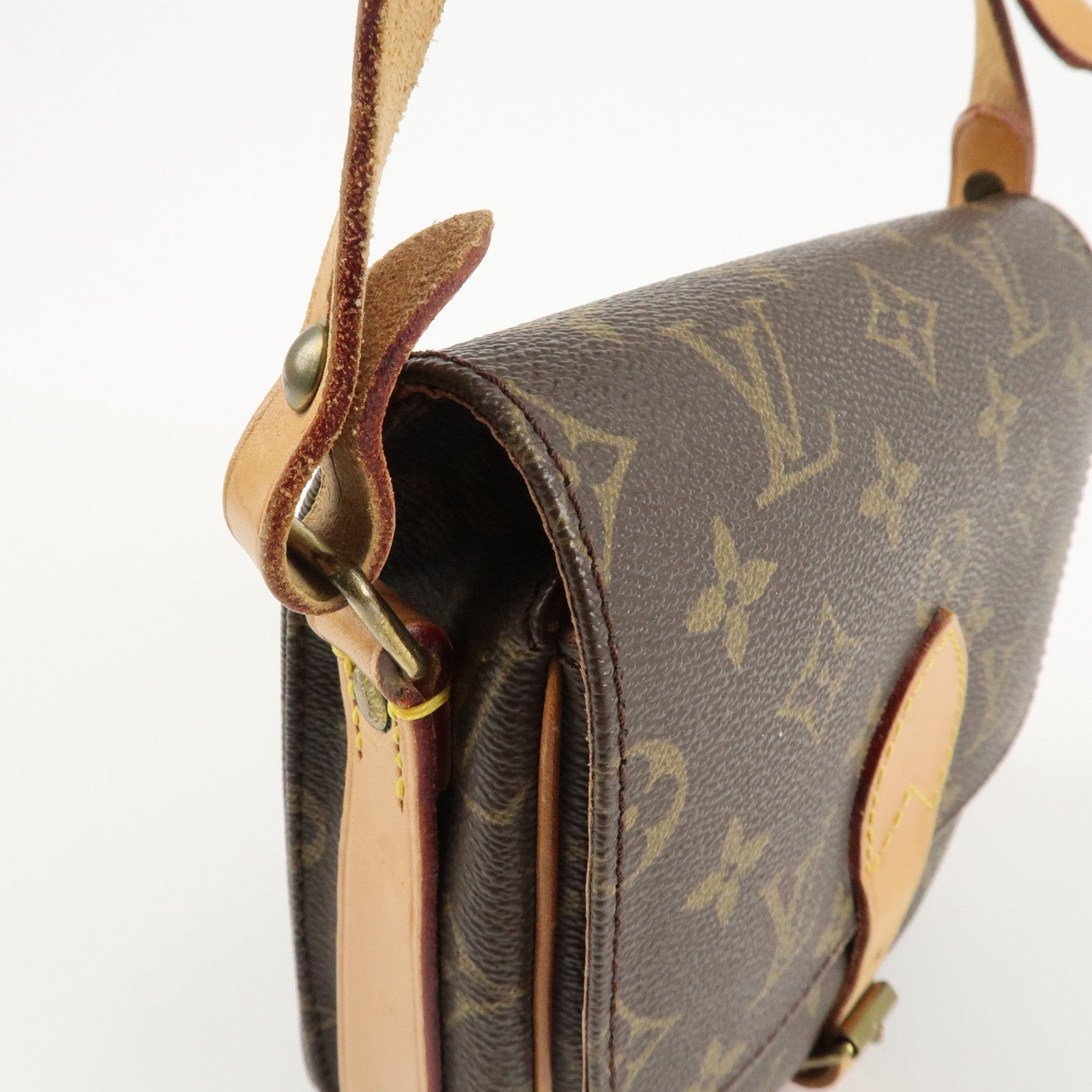 Louis Vuitton Monogram Mini Cartouchiere Shoulder Bag M51254 Used