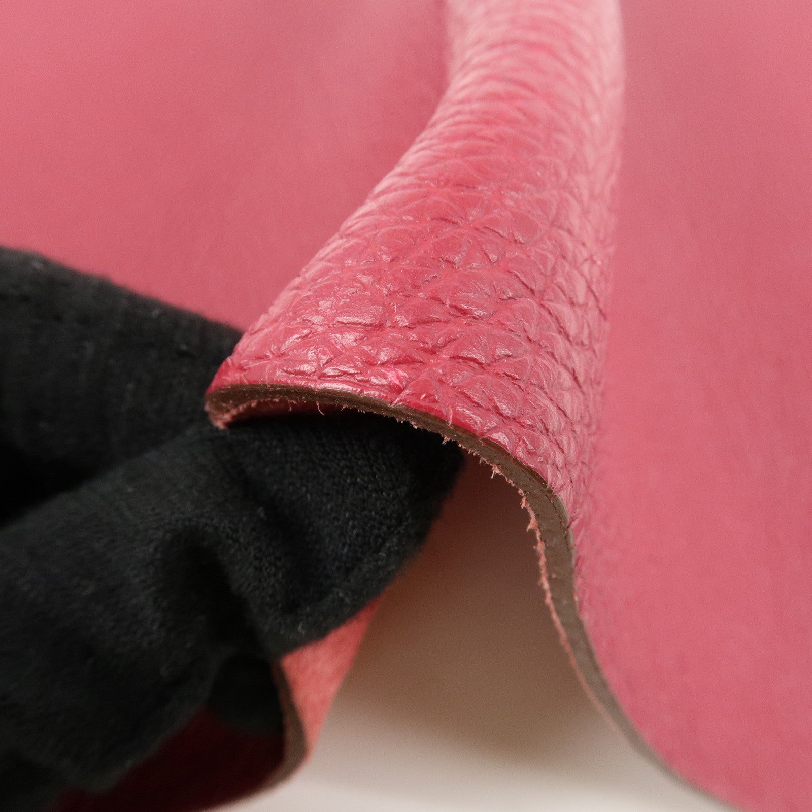 HERMES Togo Leather Ulysse MM □N Stamped Notebook Cover Ruby Used