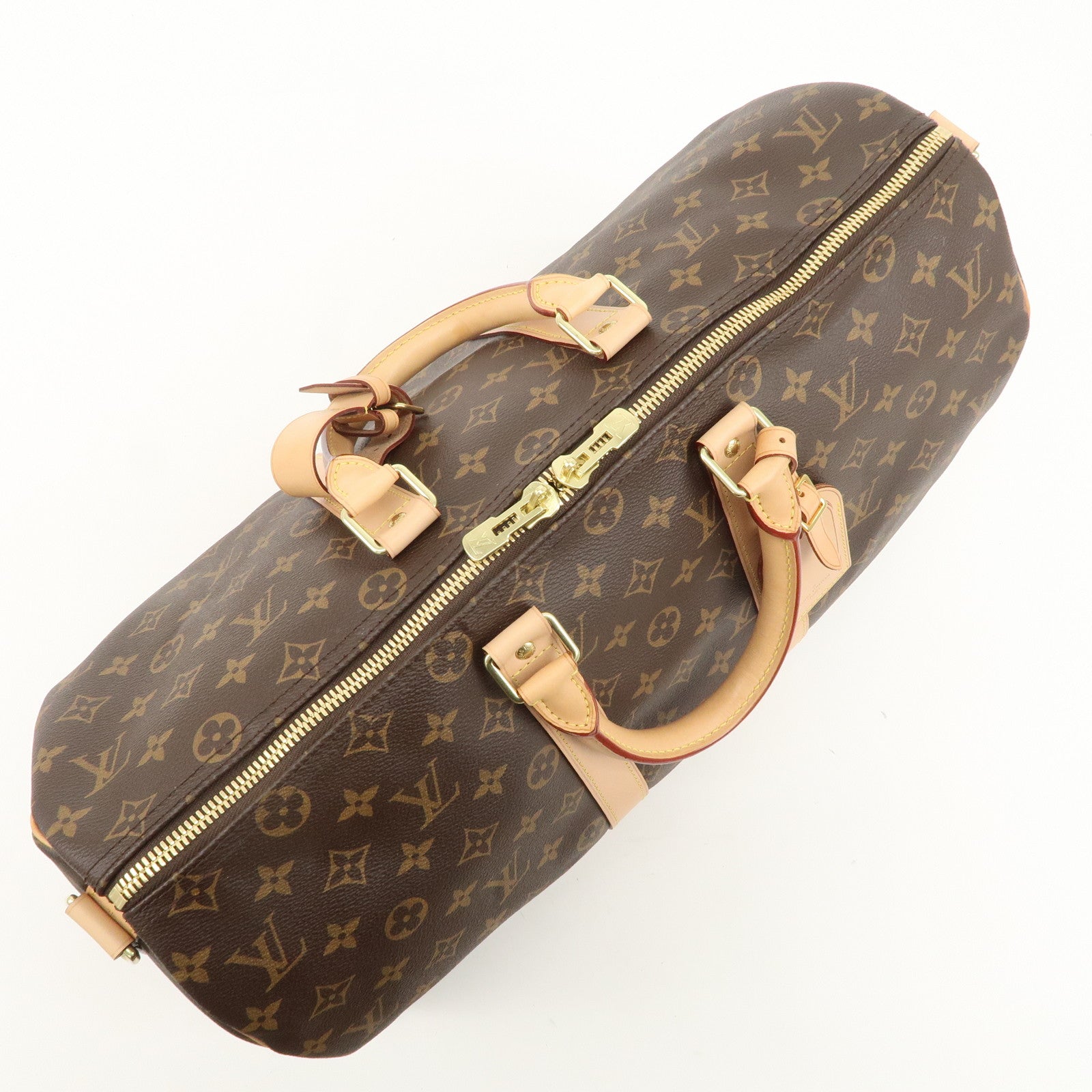 Louis Vuitton Monogram Keep All Bandouliere 45 Boston Bag M41418 Used