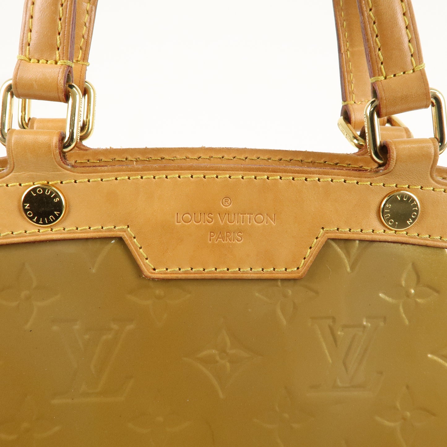 Louis Vuitton Monogram Vernis Blair MM Hand Bag M91755 Beige