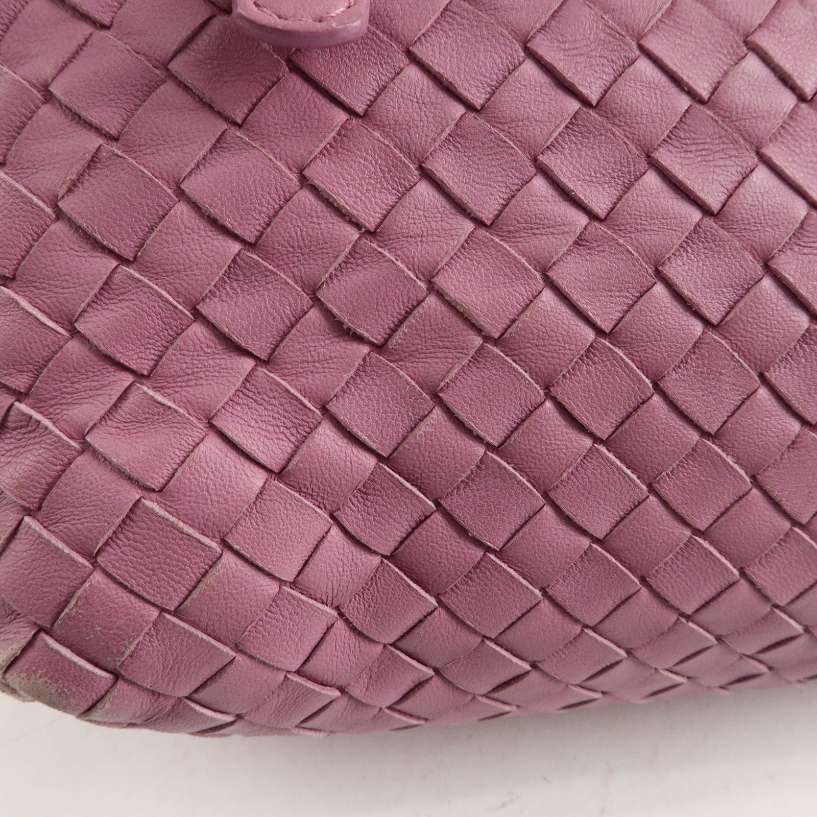 BOTTEGA VENETA Intrecciato Leather Mini Cesta Tote Bag Pink 481709