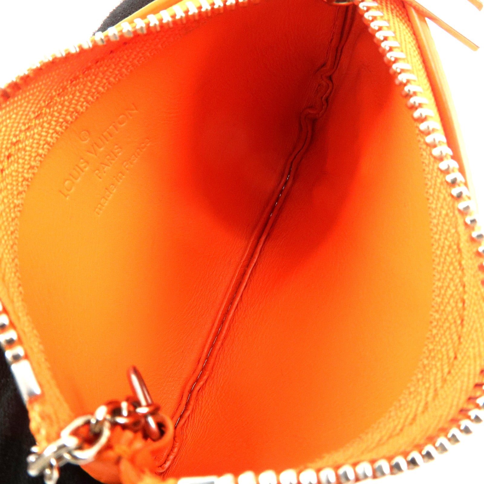 Louis Vuitton Aerogram Pochette Cles Coin Case Orange M81032