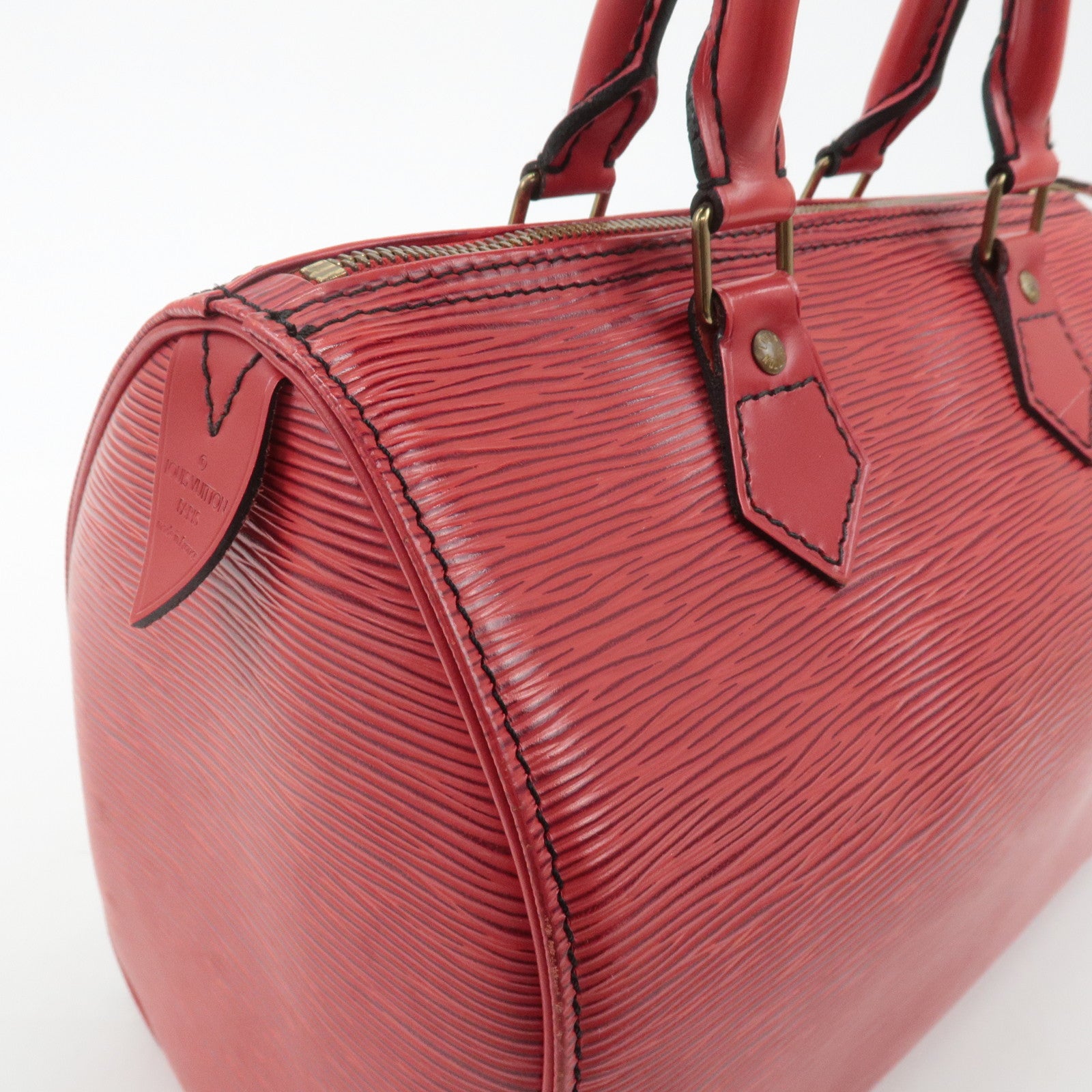 Louis Vuitton Epi Speedy 25 Hand Bag Castilian Red M43017