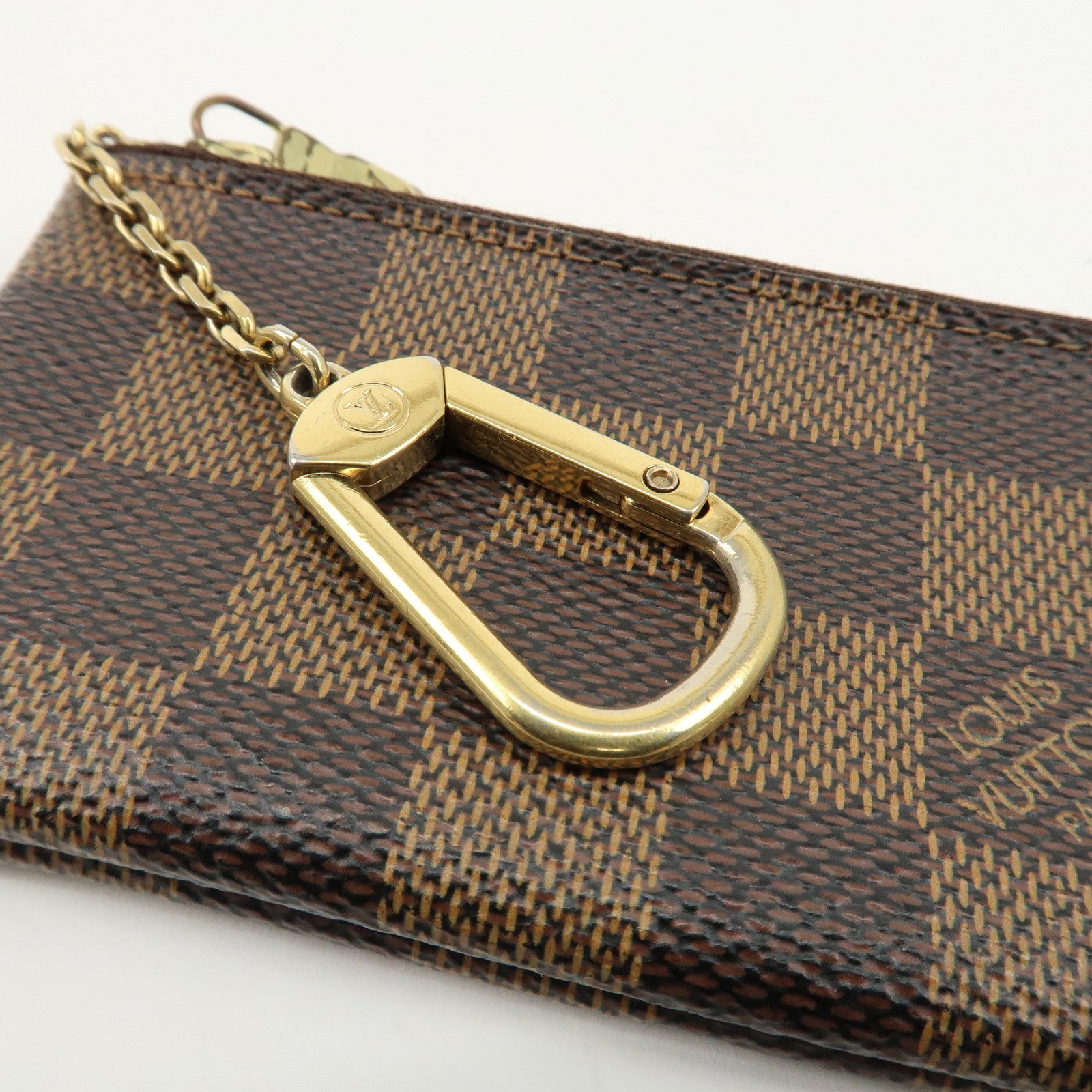 Louis Vuitton Damier Pochette Cles Coin Case Brown N62658