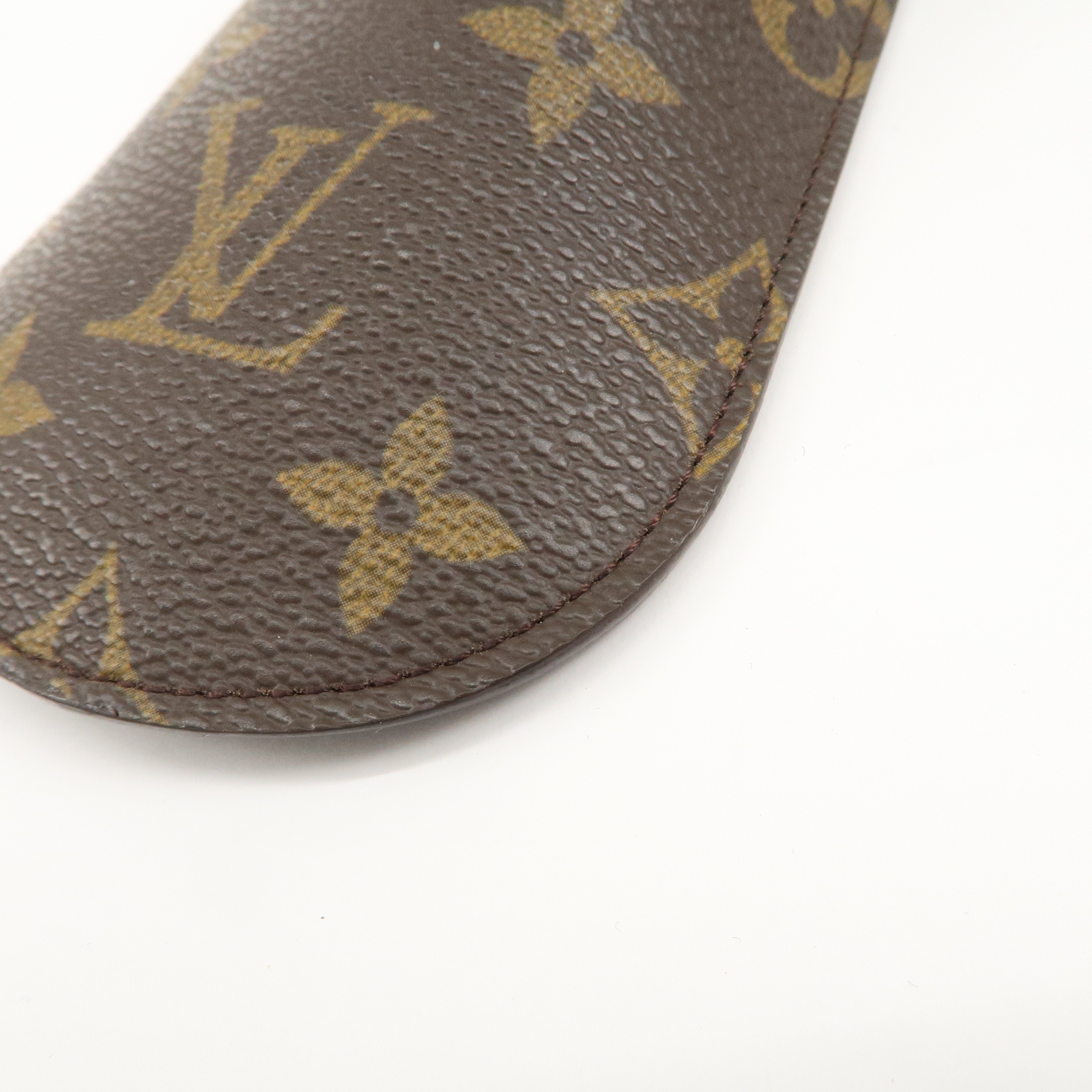 Louis Vuitton Monogram Set of 2 etui a lunettes lavel Glasses Case Used
