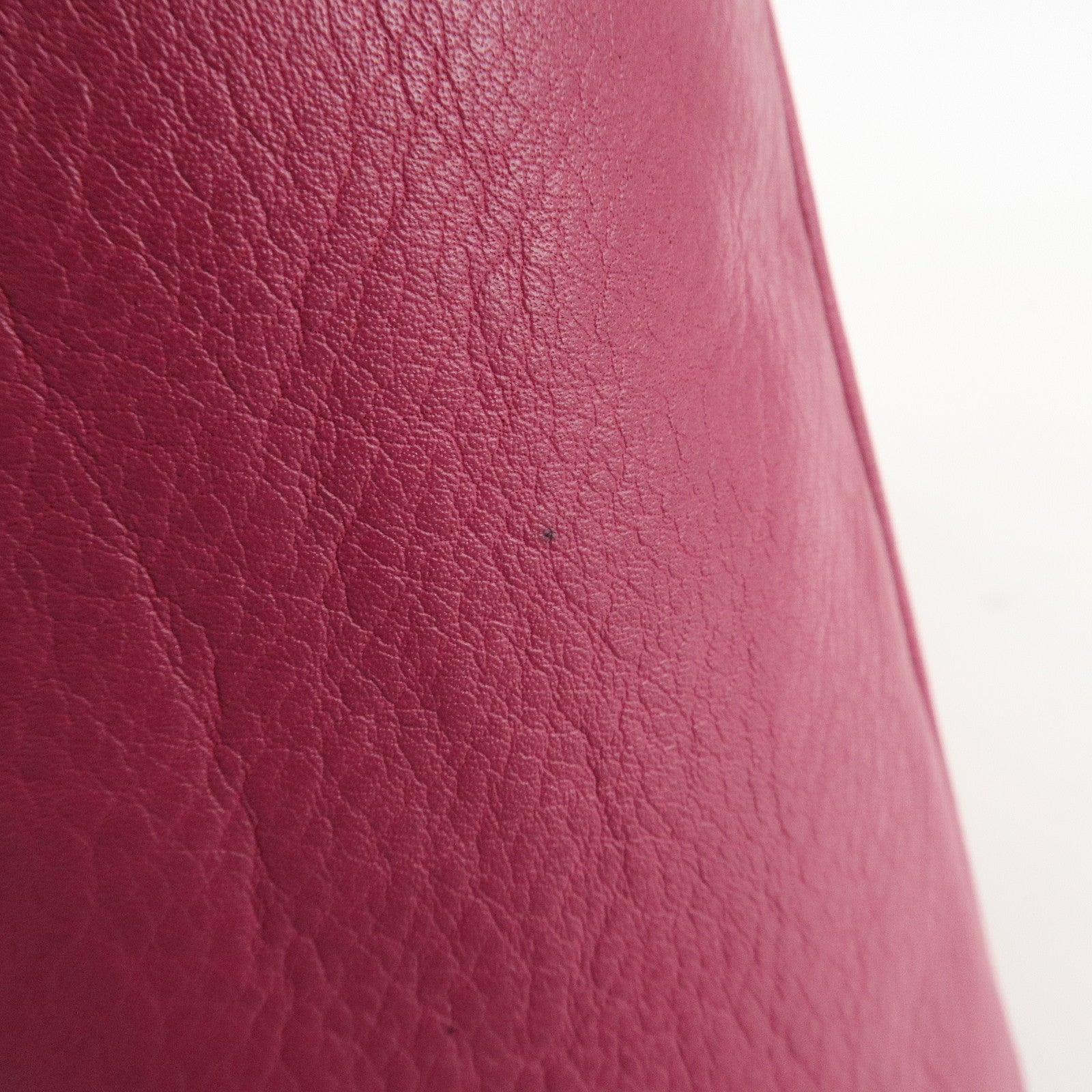 LOEWE Leather Tote Bag Hand Bag Shoulder Bag Medium Pink Used