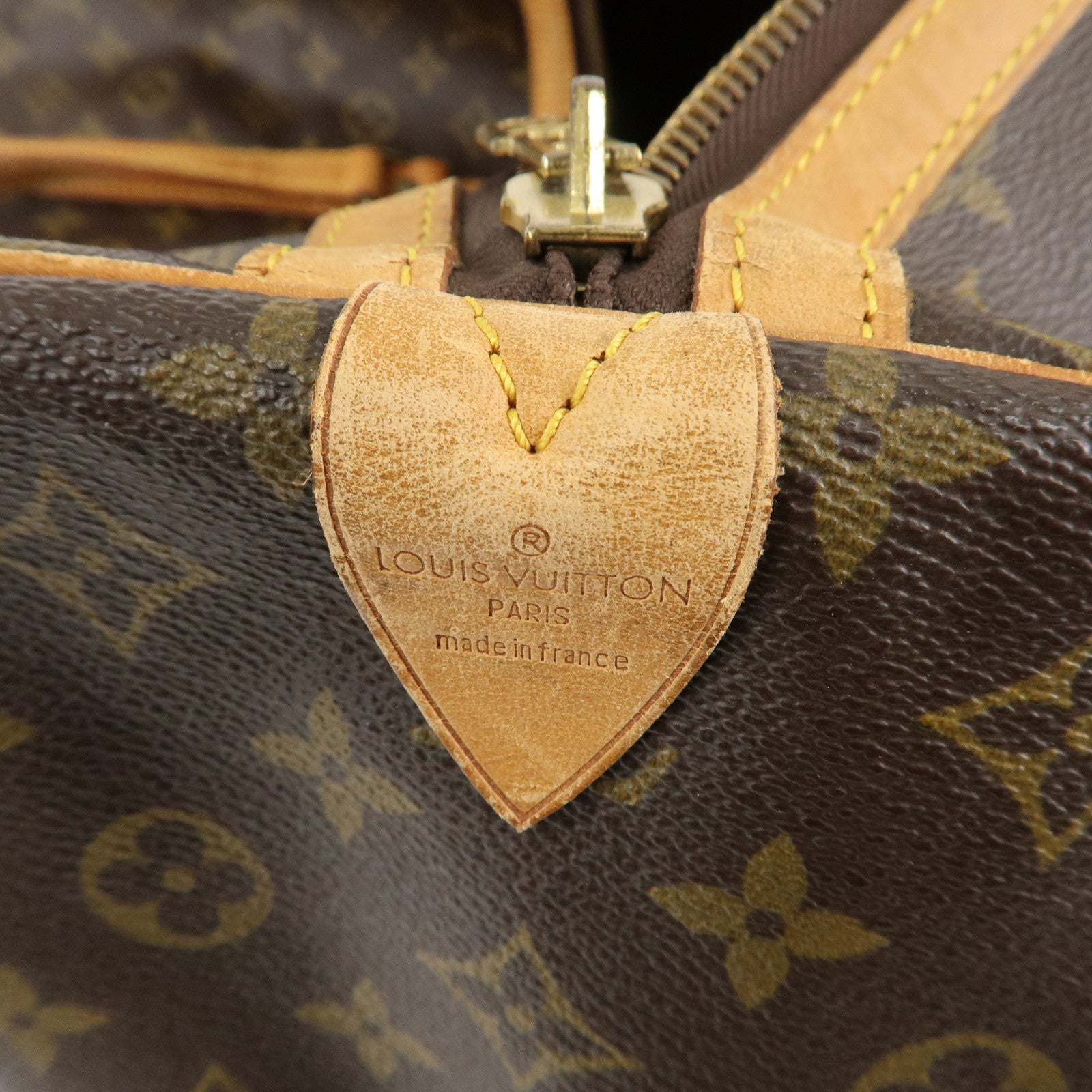 Louis Vuitton Monogram Sac Souple 55 Boston Bag Brown M41622 Used