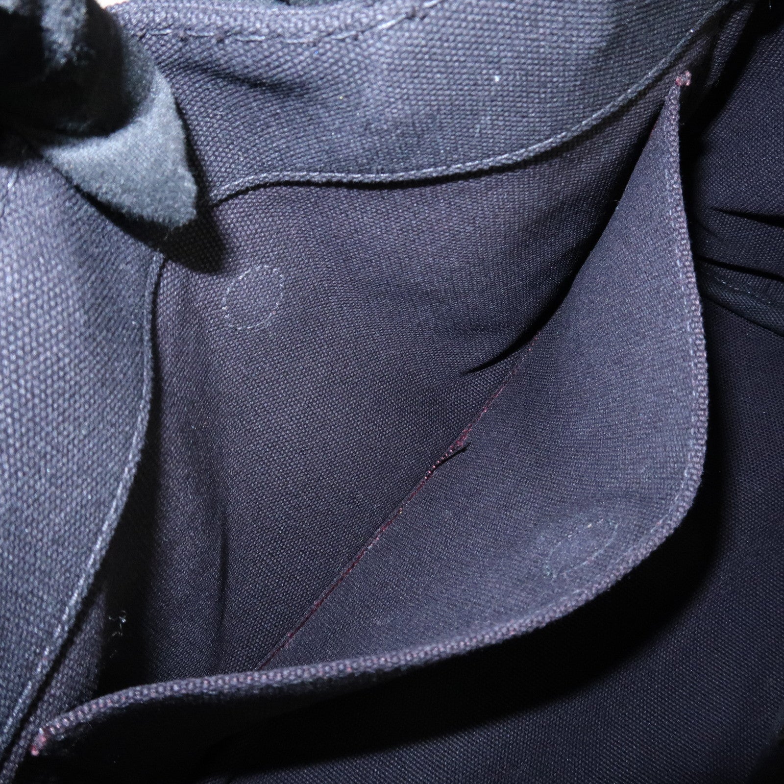 PRADA Canapa Mini Canvas 2Way Hand Bag Tote Bag Black 1BG439 Used