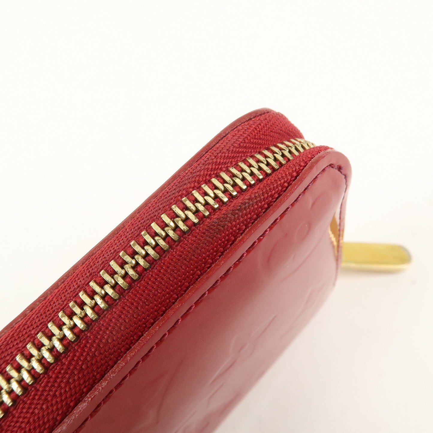 Louis Vuitton Monogram Vernis Zippy Coin Purse Case M93608 Red