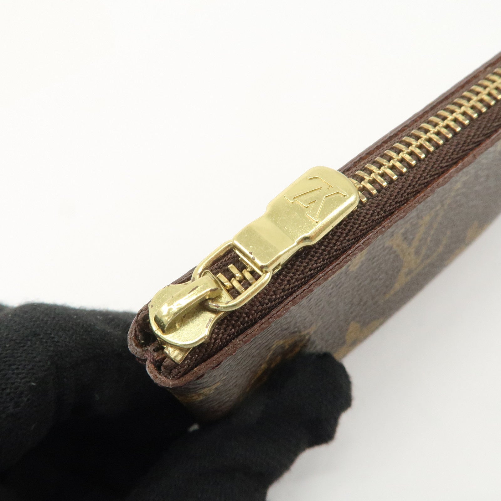 Louis Vuitton Monogram Pochette Cles Coin Case Key Case  M62650 Used