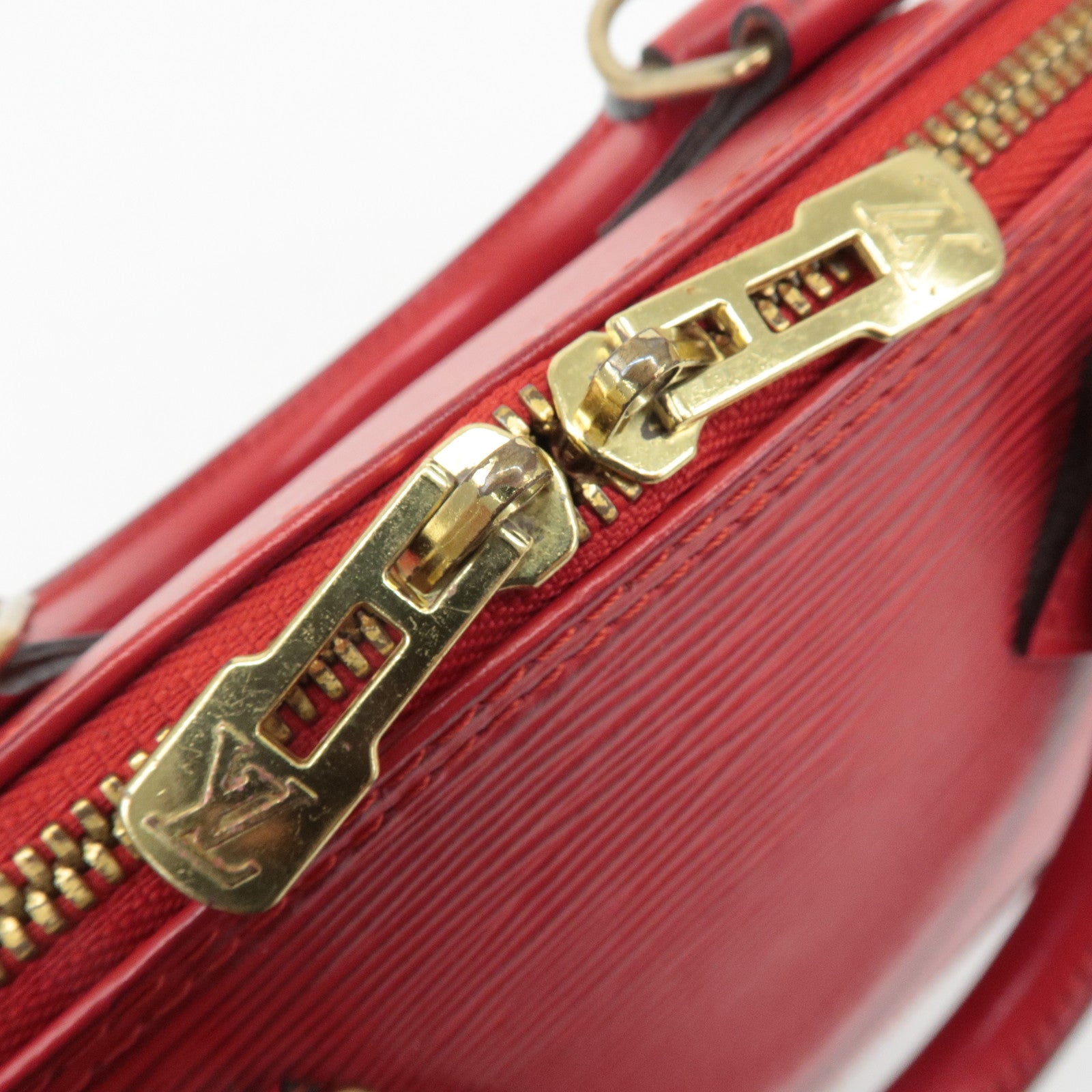 Louis Vuitton Epi Alma Hand Bag Castilian Red