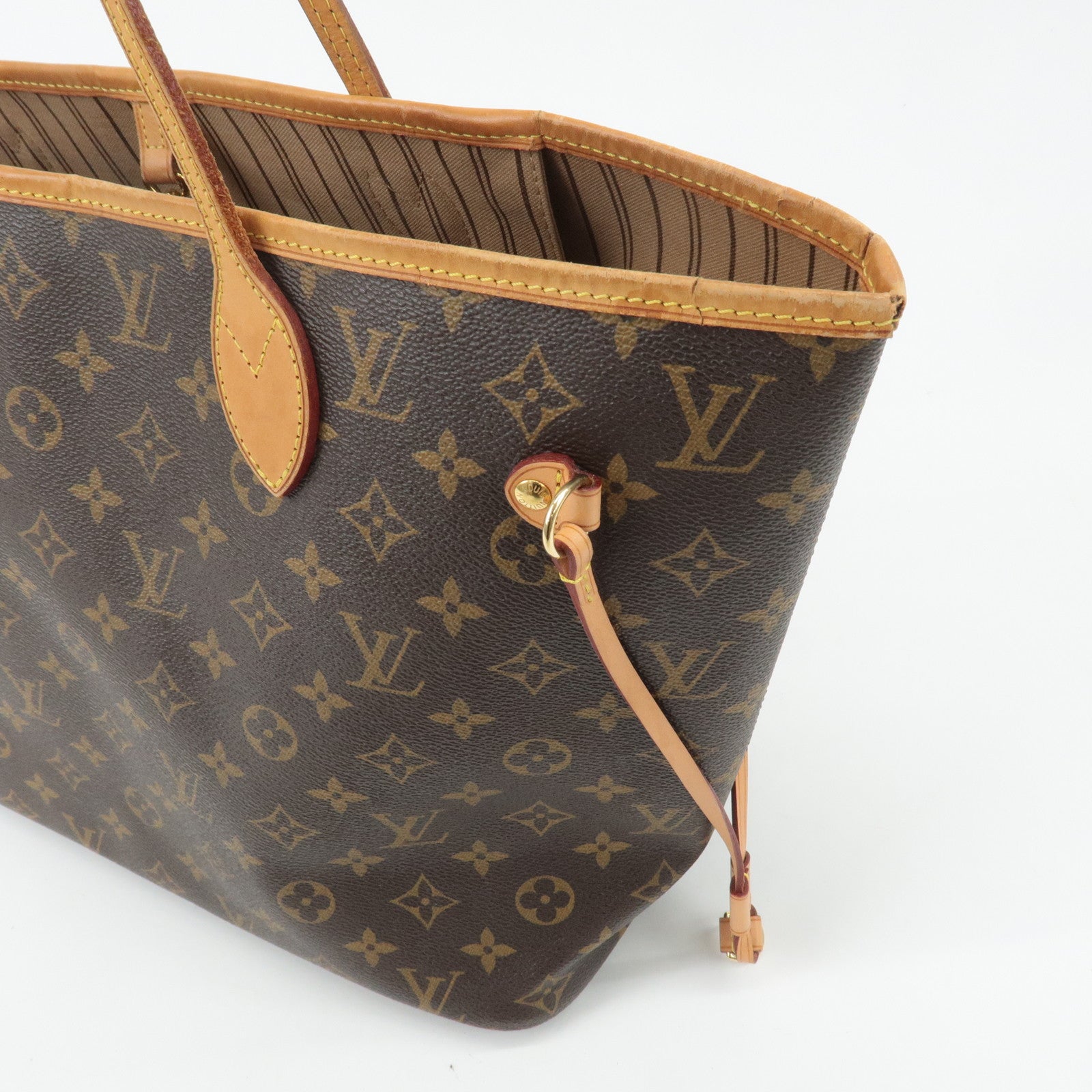 Louis Vuitton Monogram Neverfull MM Tote Bag Brown M40156