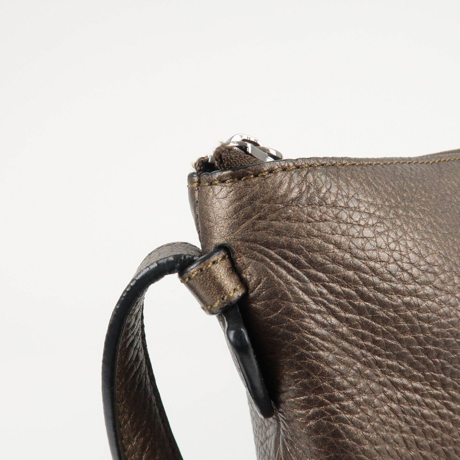 LOEWE Heritage Leather Shoulder Bag Brown *Outlet Used