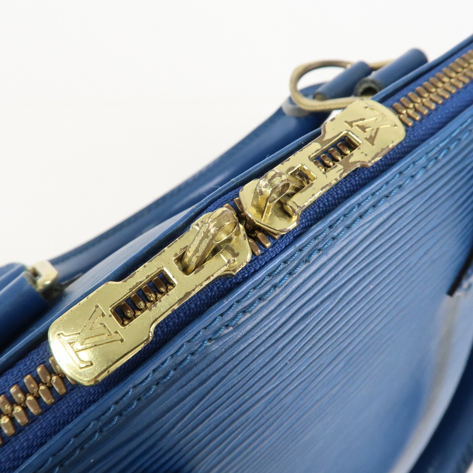 Louis Vuitton Epi Alma Hand Bag Toledo Blue M52145 Used