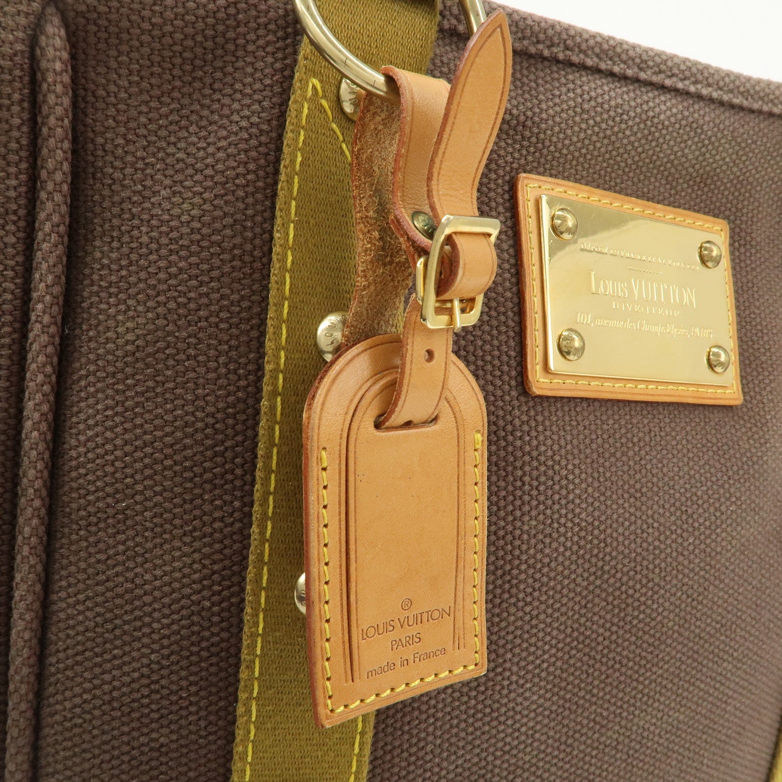 Louis Vuitton Antigua Cabas MM Tote Bag Shoulder Bag Brown M40086