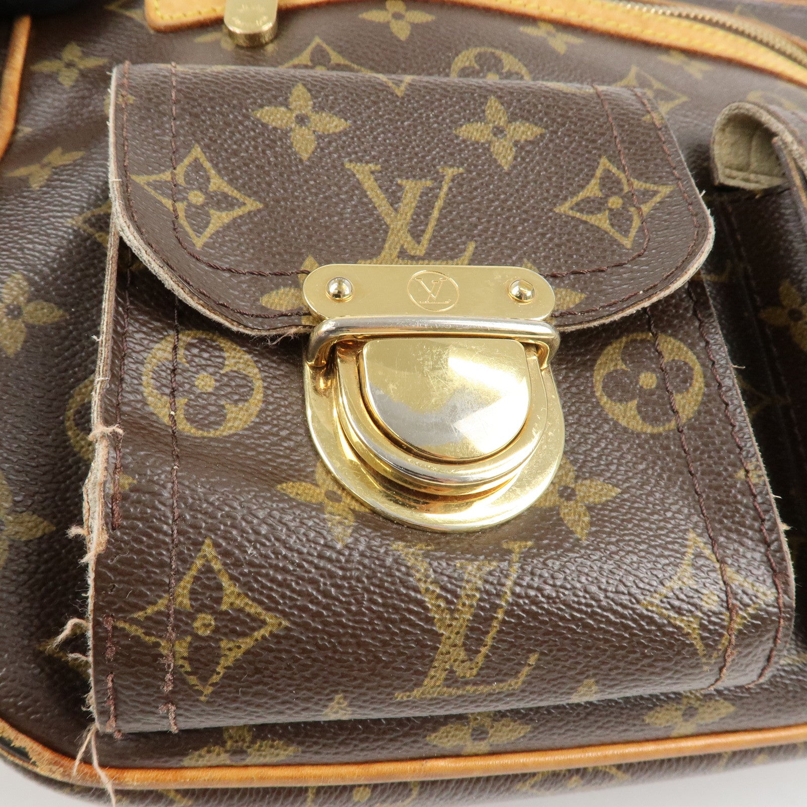 Louis Vuitton Monogram Hudson GM Shoulder Bag M40045