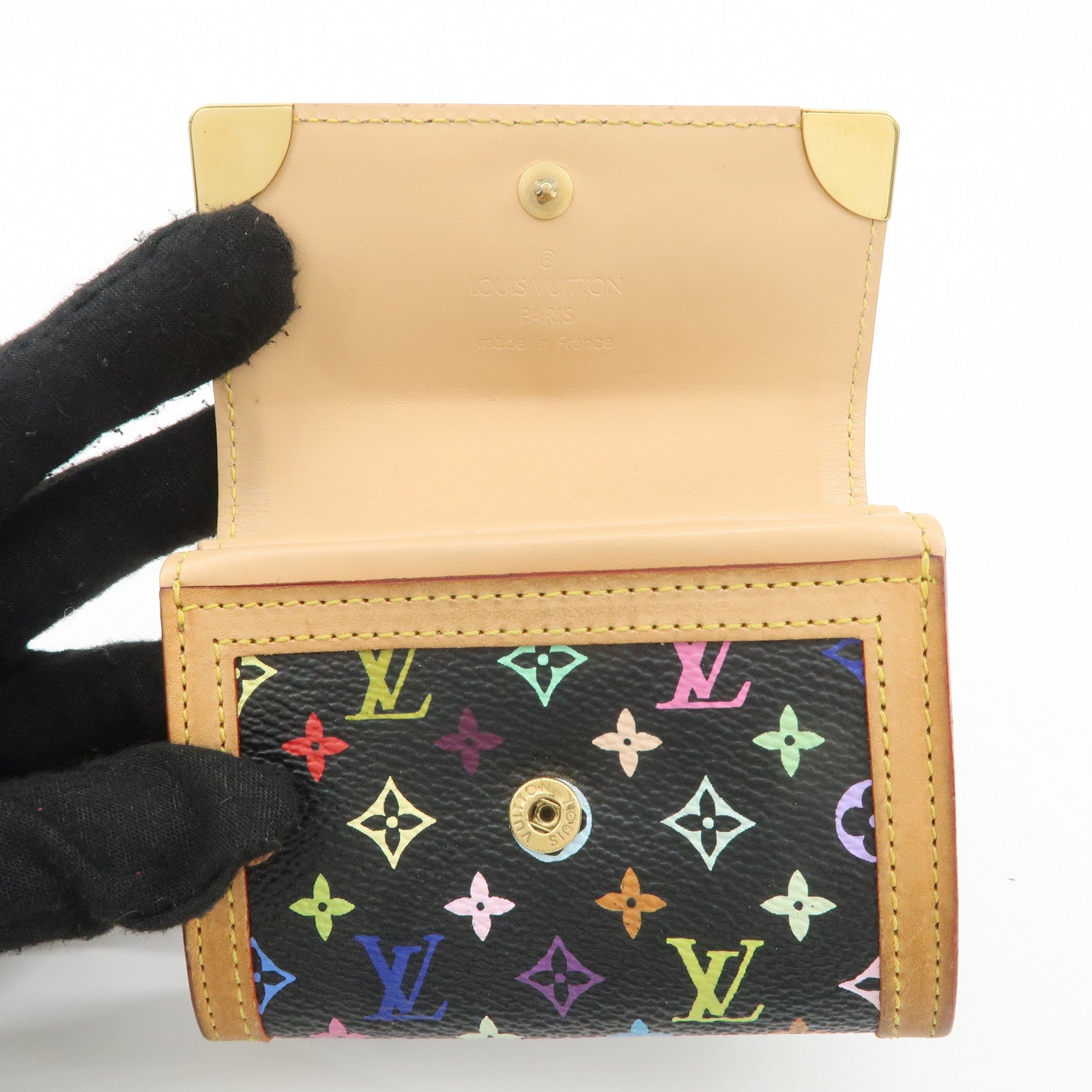 Louis Vuitton Multicolor Porte Monnaie Plat Coin Case M92656