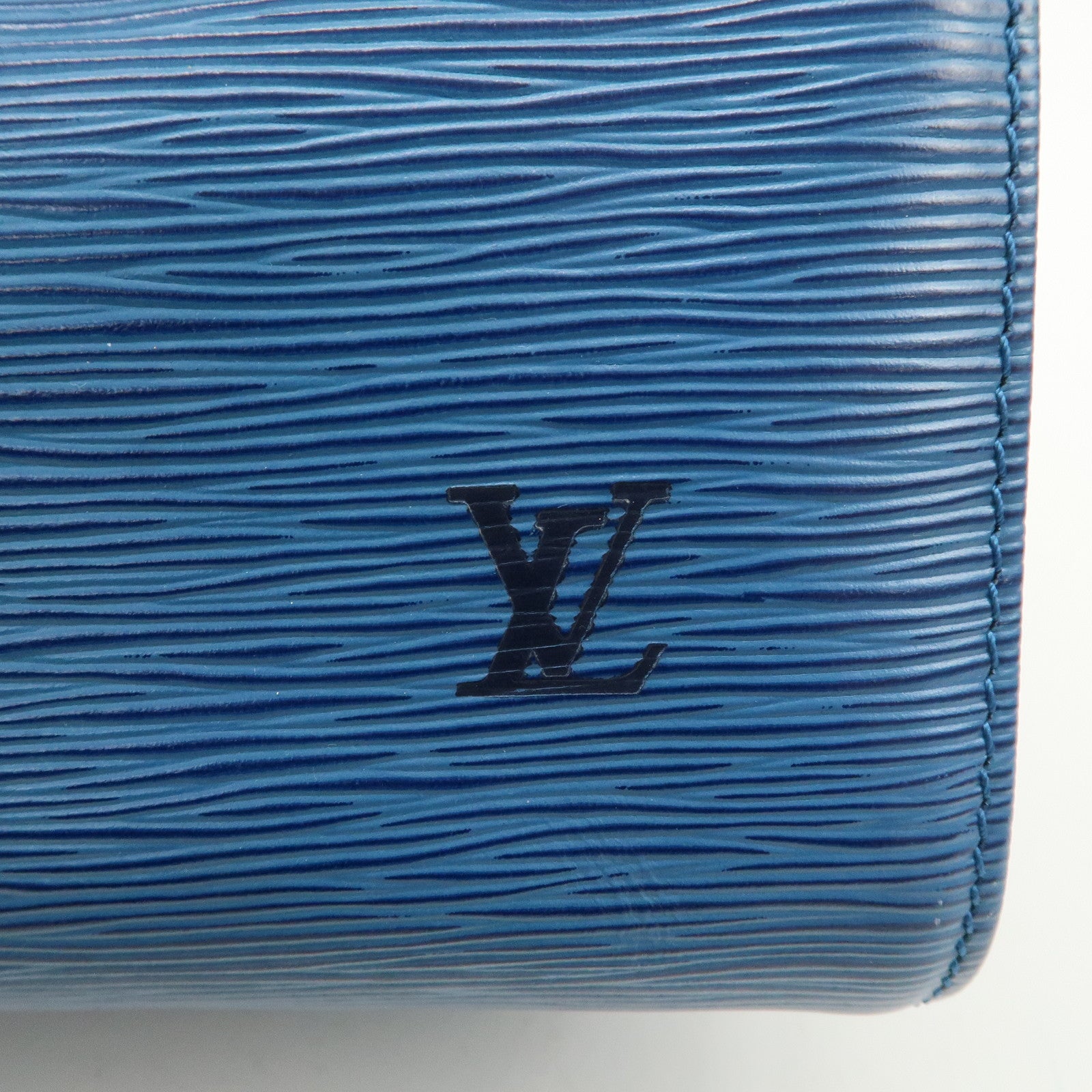 Louis Vuitton Epi Speedy 25 Hand Boston Bag Blue M43015 Used