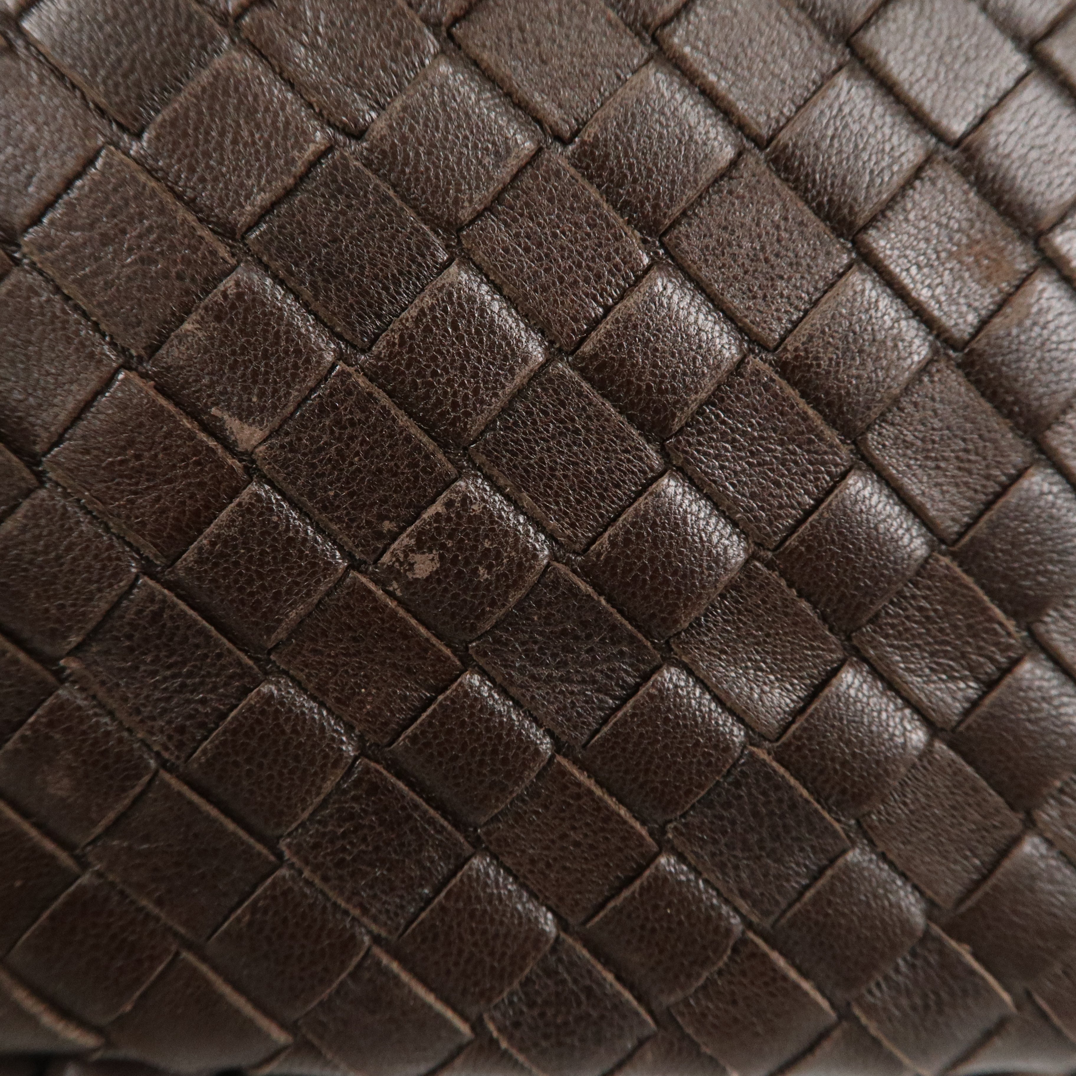 BOTTEGA VENETA Hobo Intrecciato Leather Shoulder Bag Brown 115653