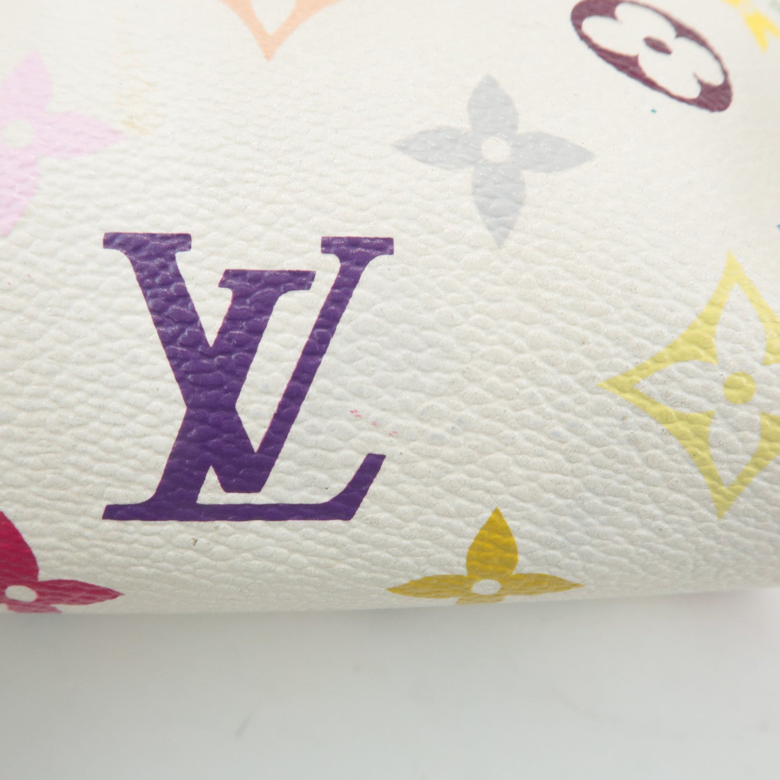 Louis Vuitton Monogram Multicolor Audra Hand Bag Blanc M40047 Used