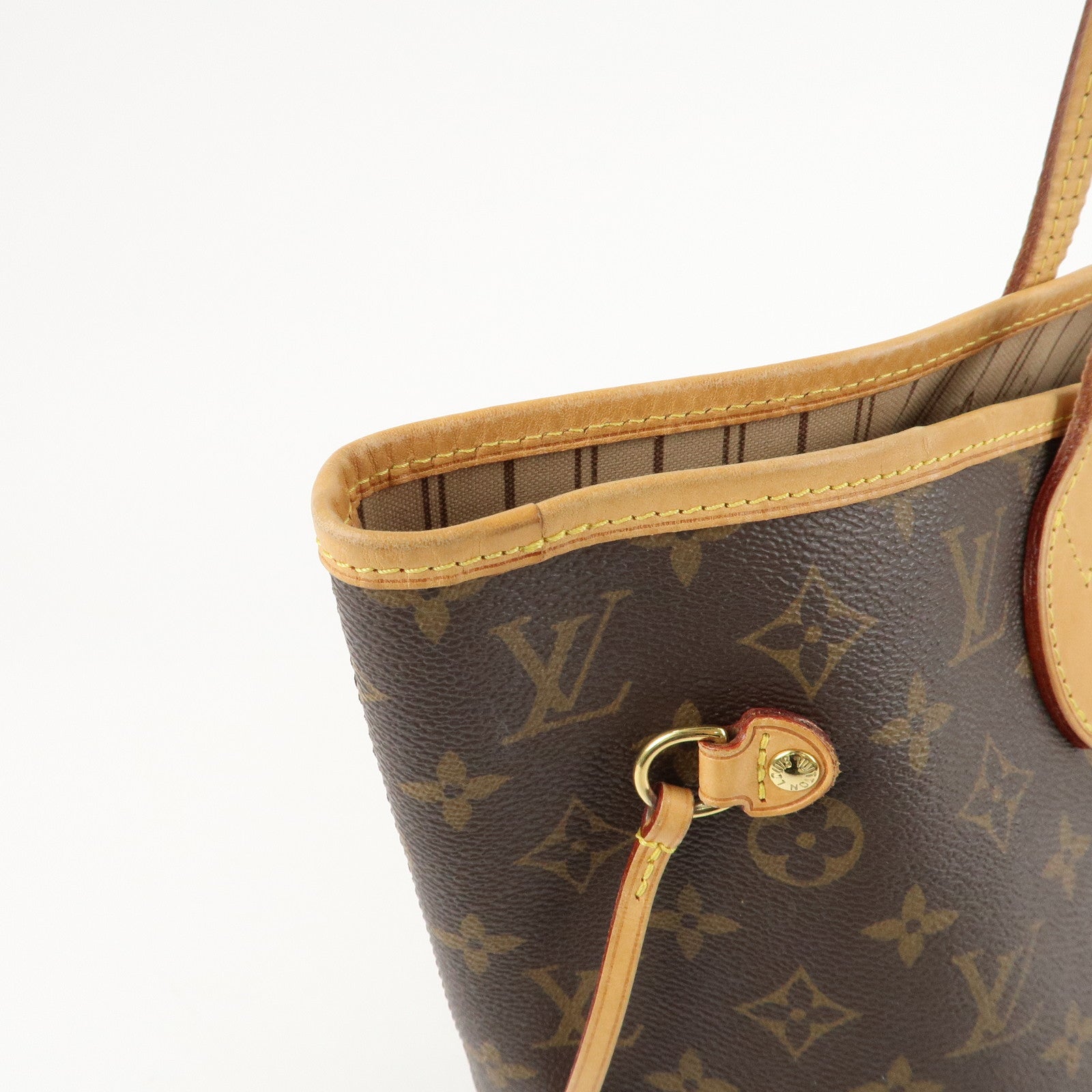 Louis Vuitton Monogram Neverfull MM Tote Bag Brown M40156