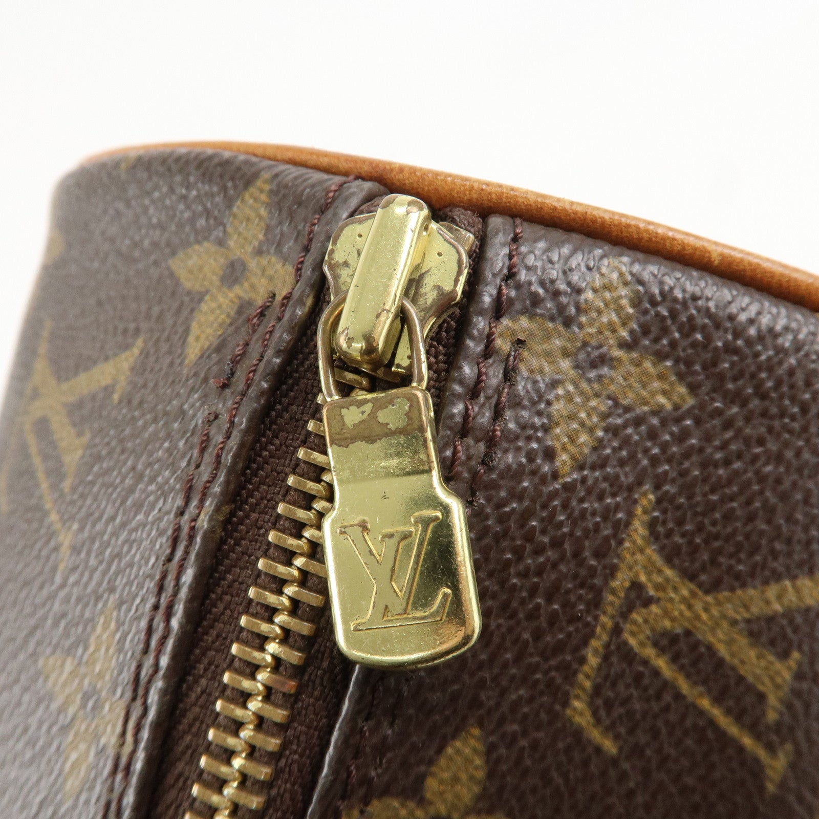 Louis Vuitton Monogram Papillon 30 Hand Bag Brown M51385 Used