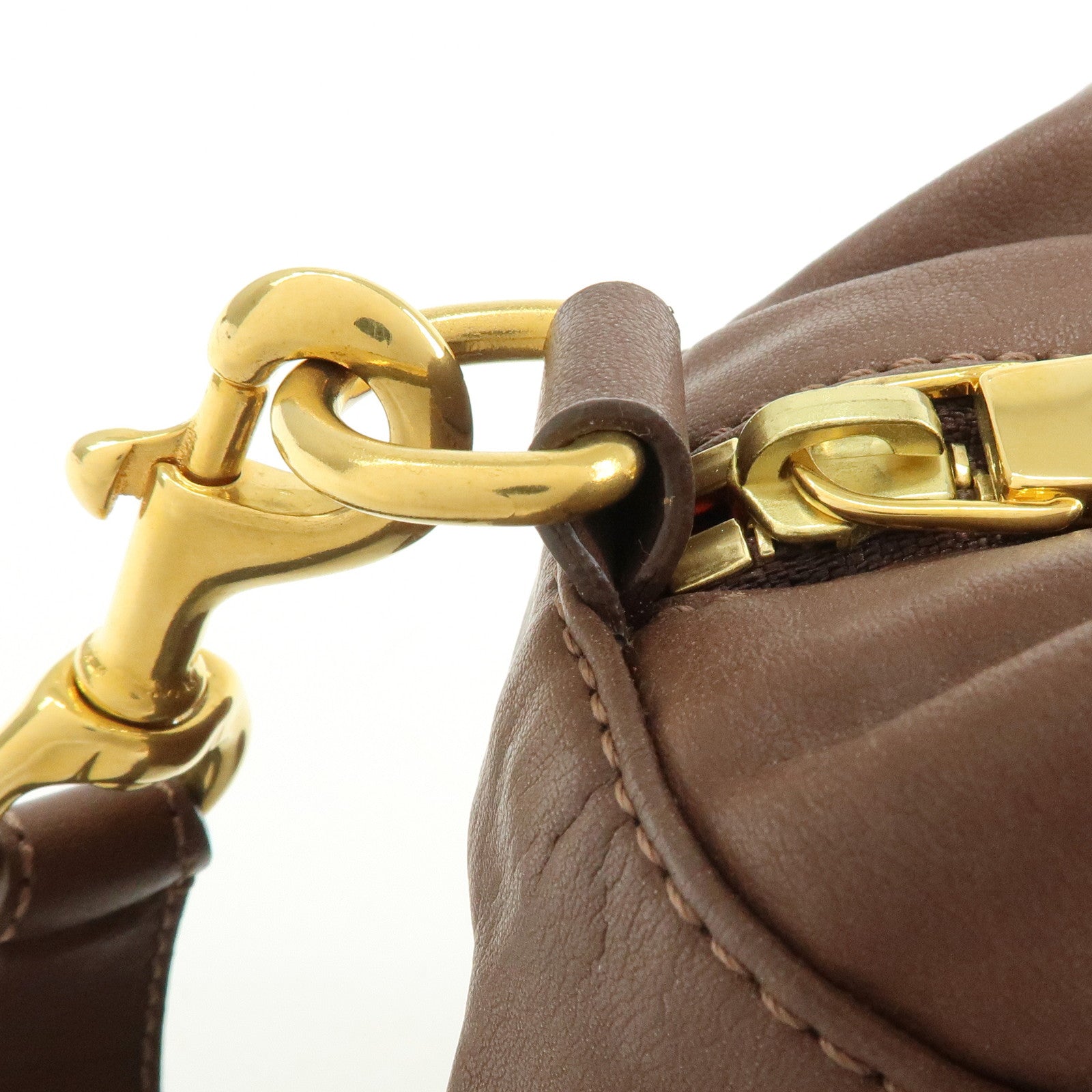 Chloe Eden Leather Shoulder Bag Crossbody Bag Tassel Dark Brown