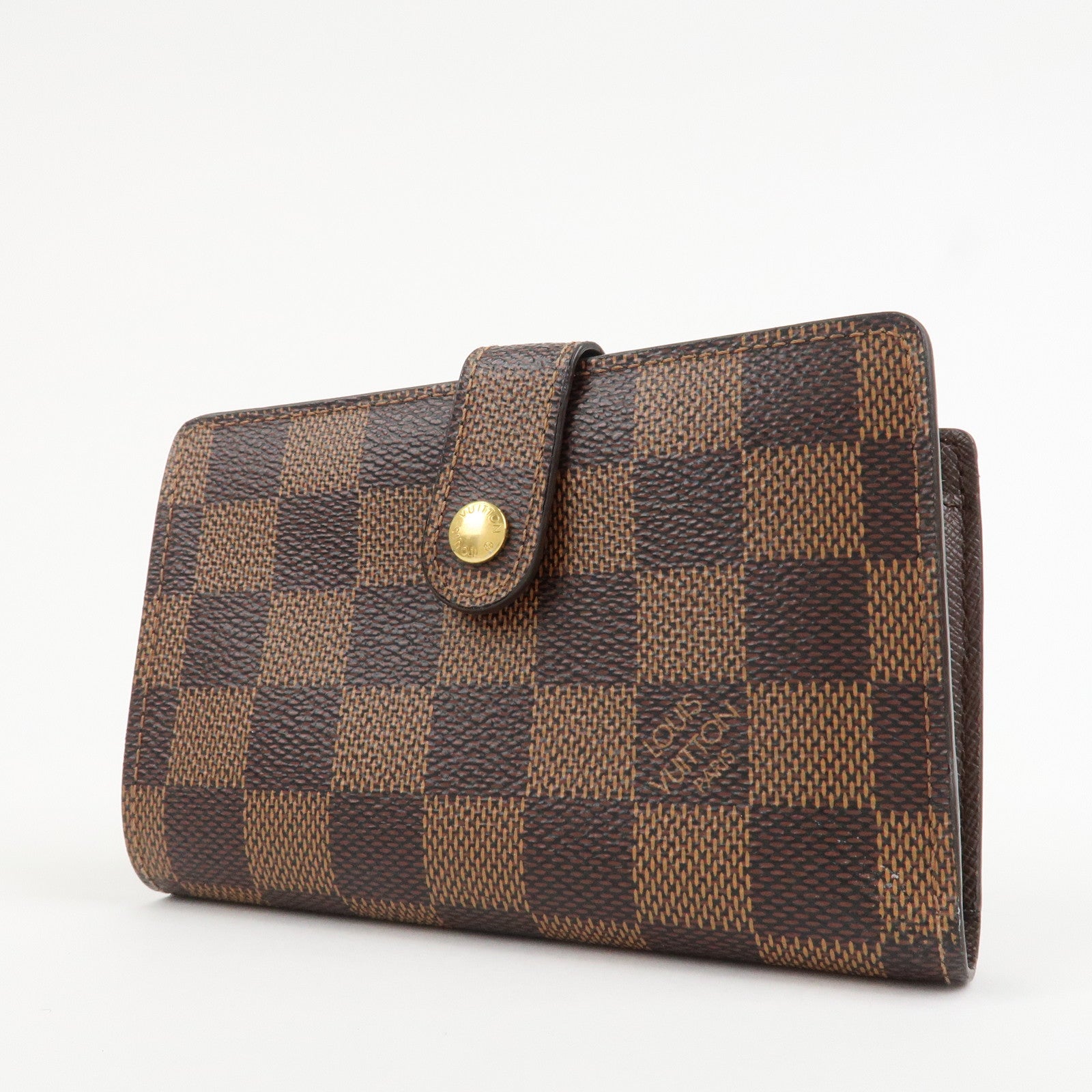 Louis Vuitton Damier Portefeuille Viennois Canvas Bi-fold Wallet Brown N61674